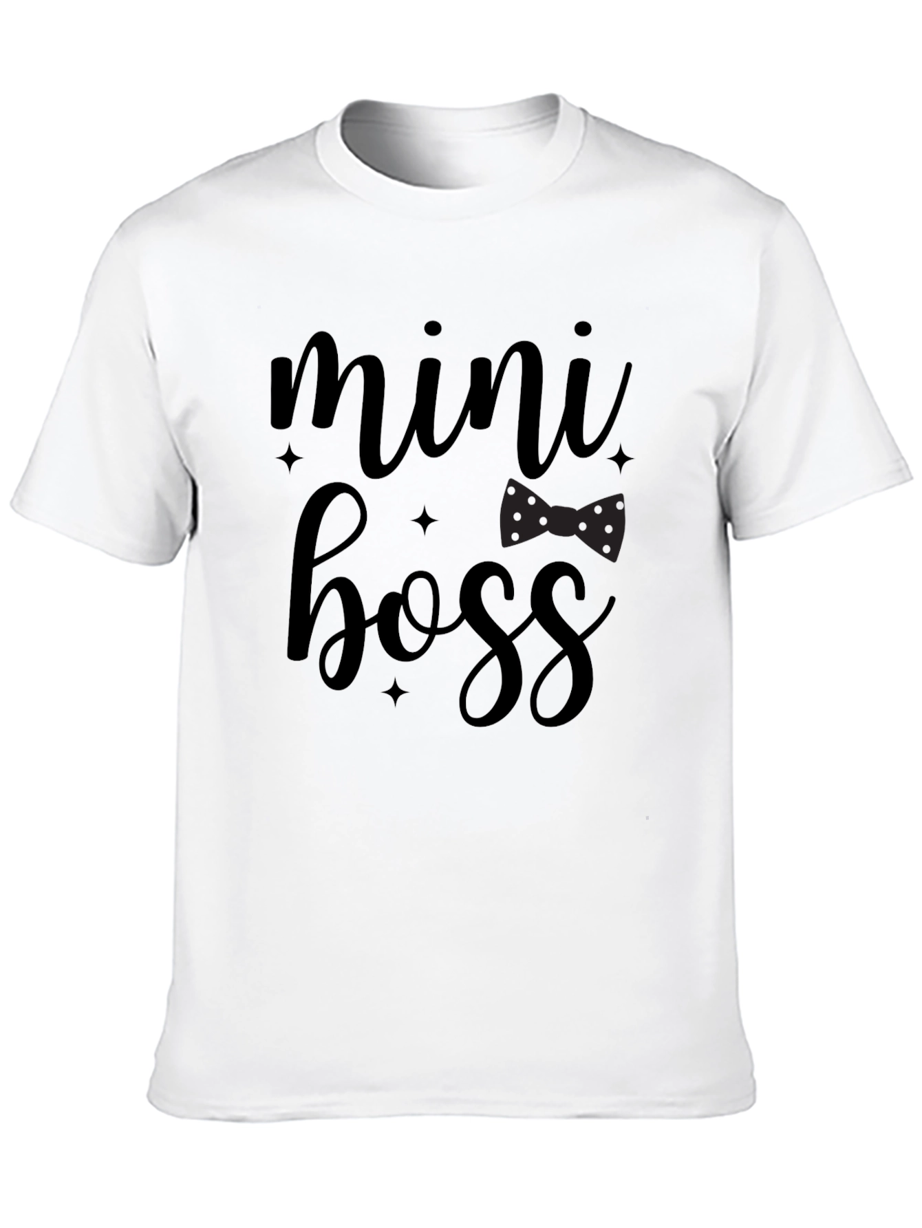 Mini Boss Graphic T-Shirt - Trendy Black Tee