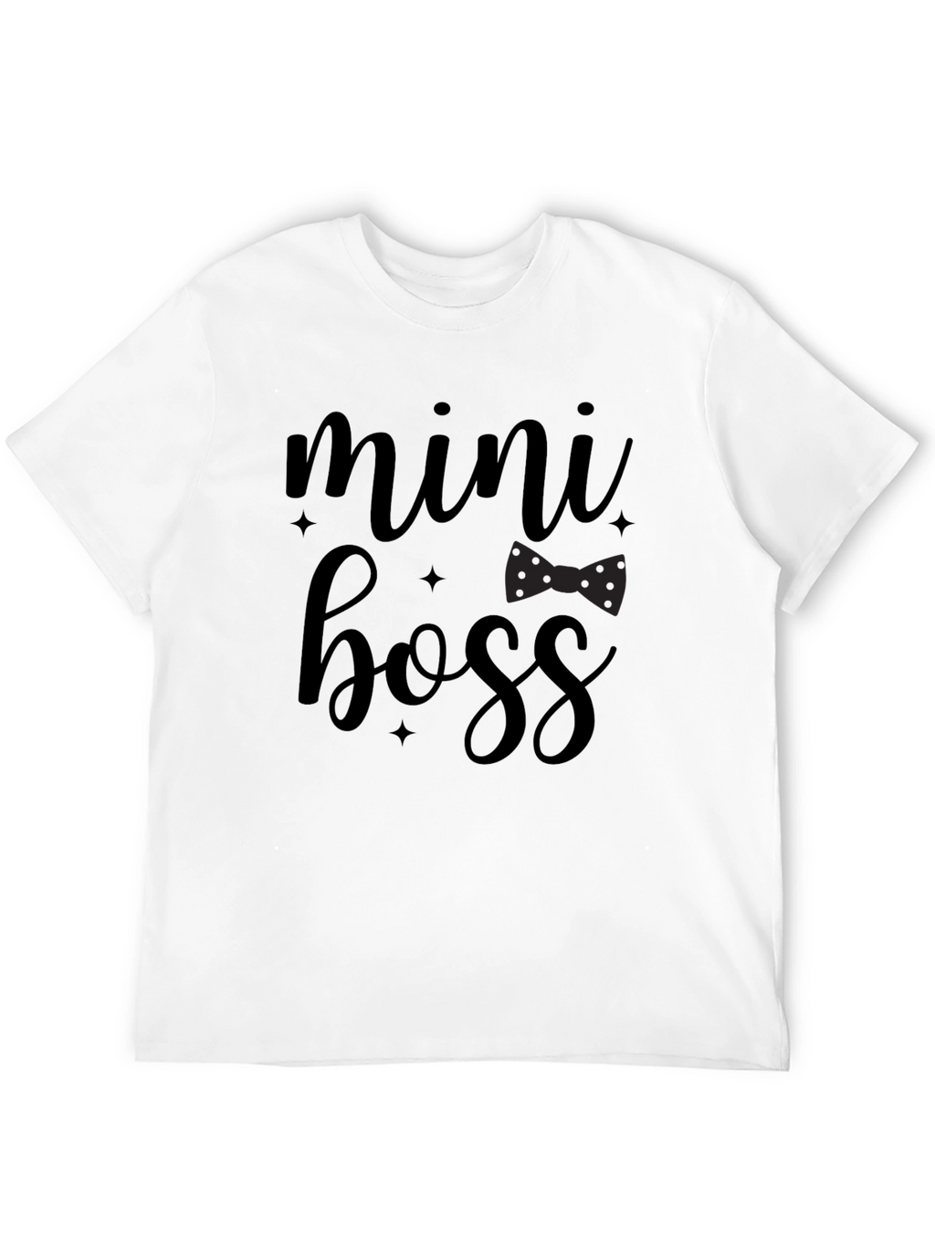 Mini Boss Graphic T-Shirt - Trendy Black Tee