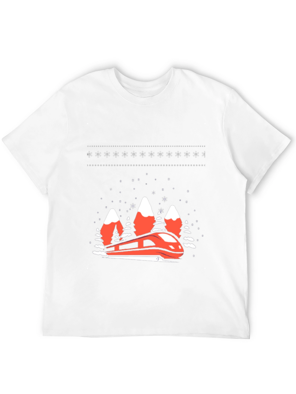 Festive Train Graphic Tee - Holiday Style