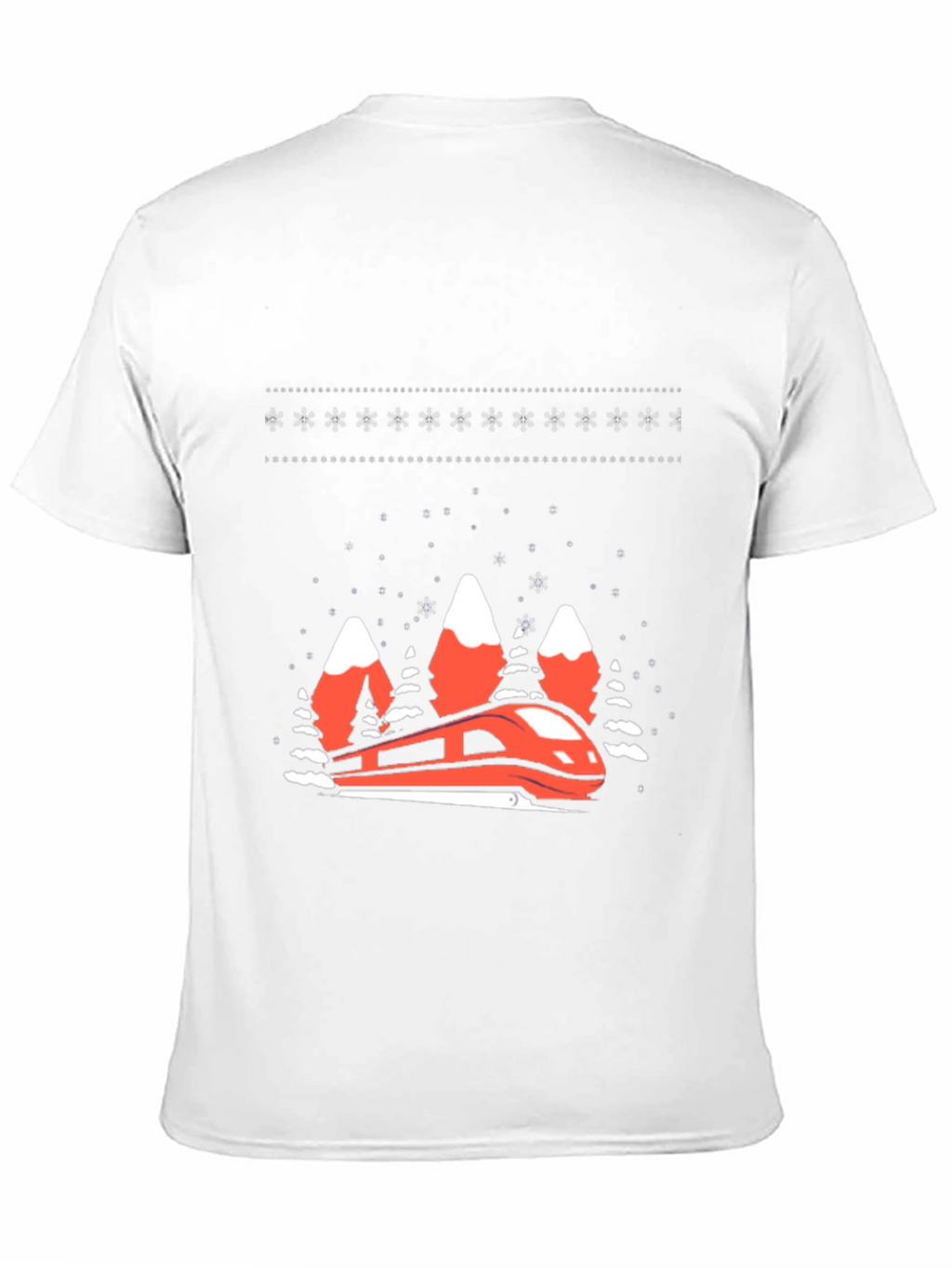 Festive Train Graphic Tee - Holiday Style