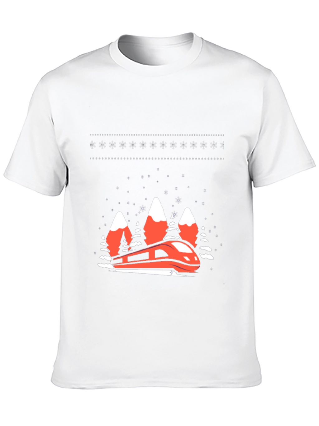 Festive Train Graphic Tee - Holiday Style