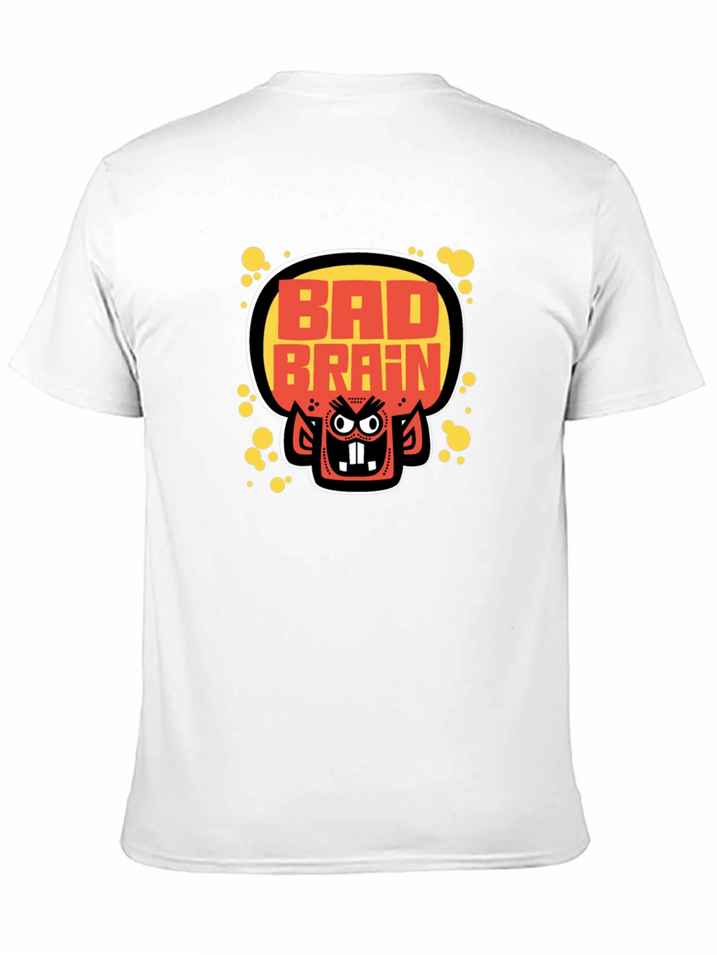 Bad Brains Cartoon Monster Graphic Black T-Shirt