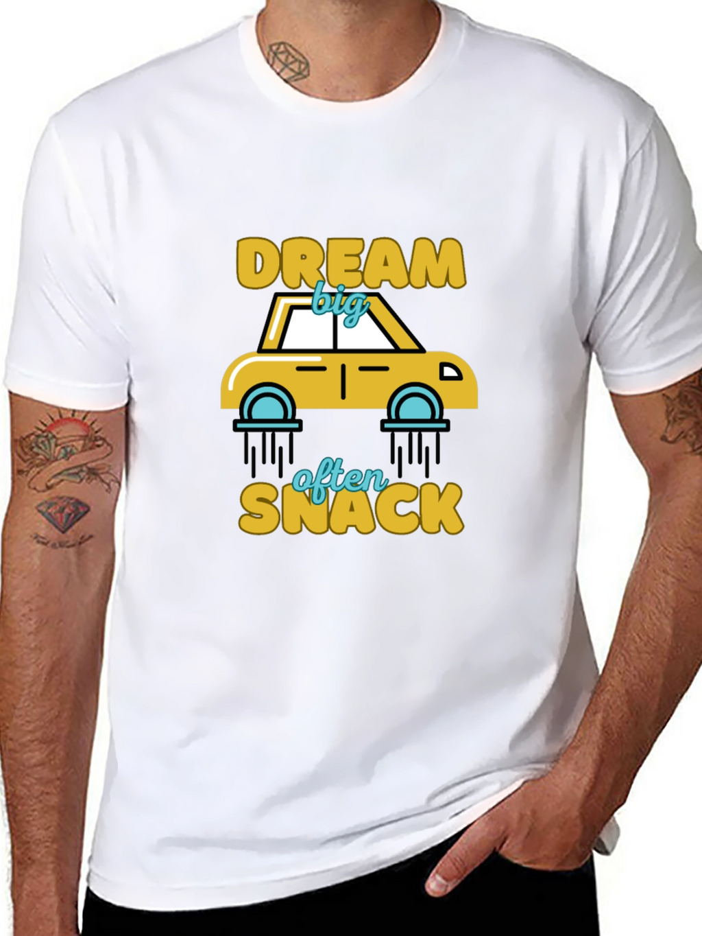 Dream Big Snack Often Graphic T-Shirt