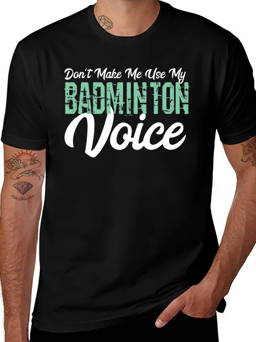 Badminton Voice T-Shirt - Funny Novelty Tee