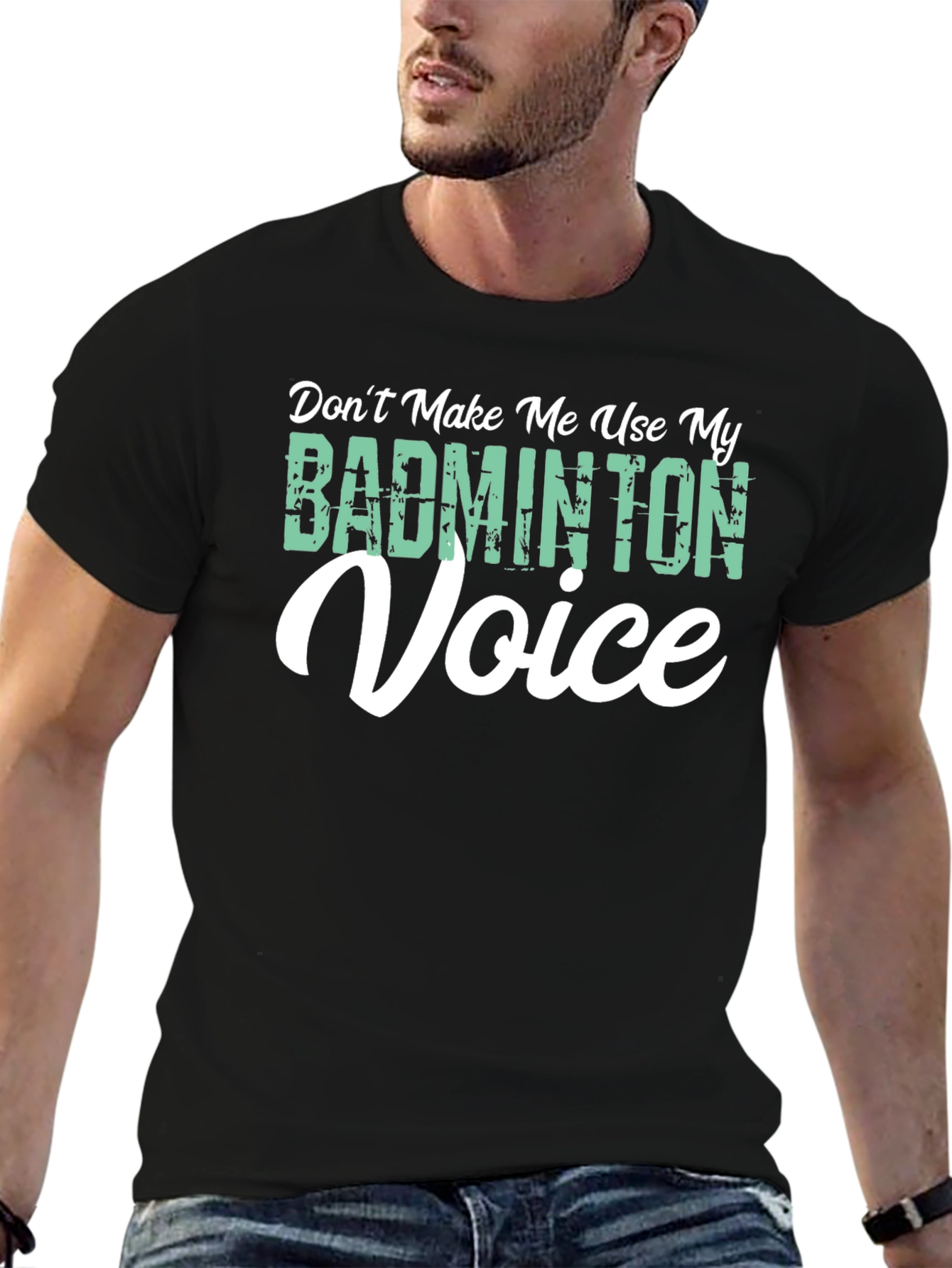 Badminton Voice T-Shirt - Funny Novelty Tee