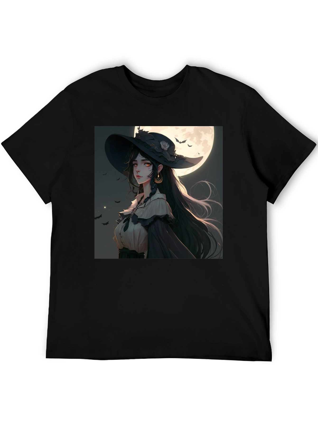 Anime Witch Graphic T-Shirt