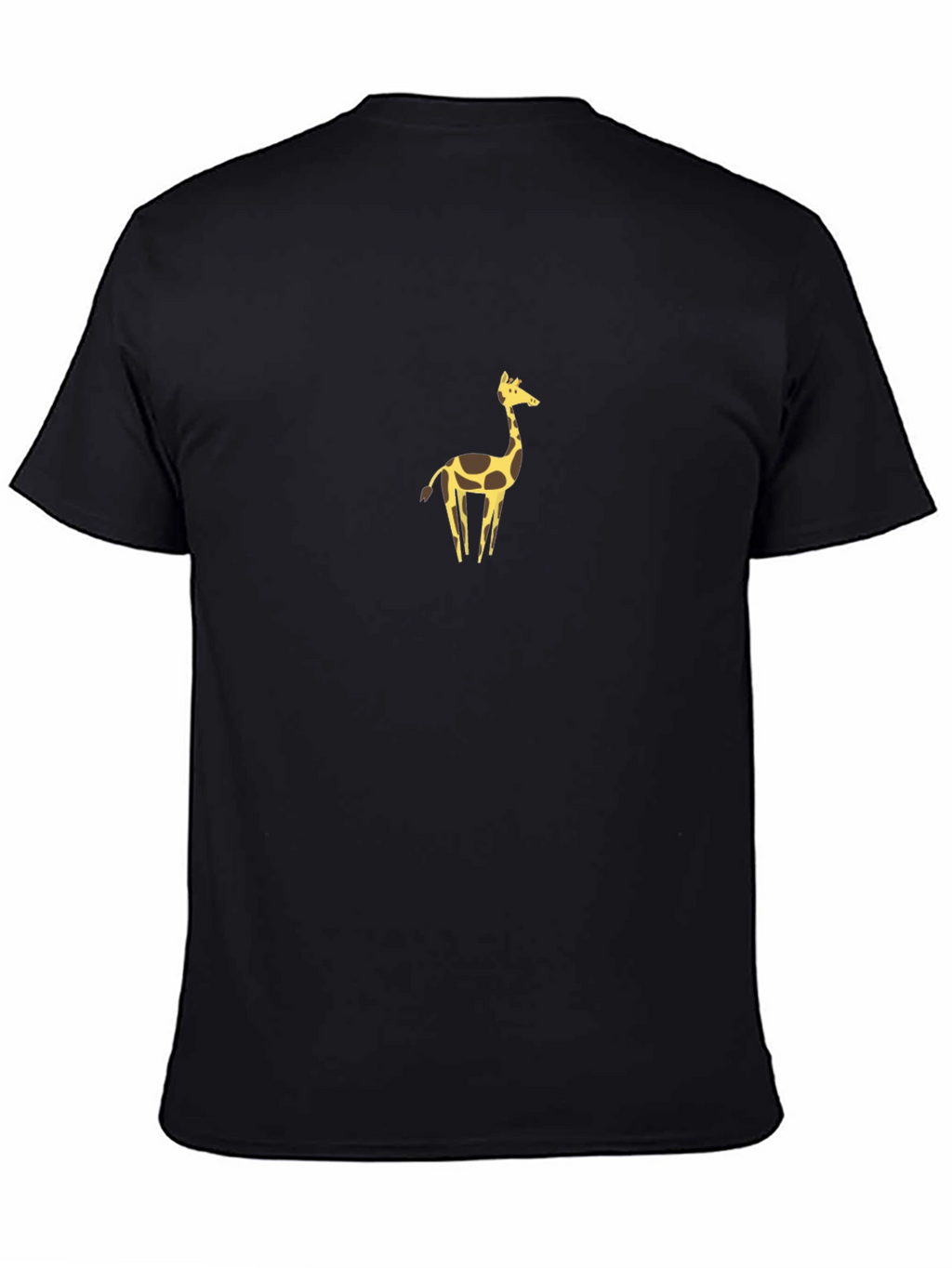 Giraffe Graphic Tee - Trendy Mens Black T-Shirt