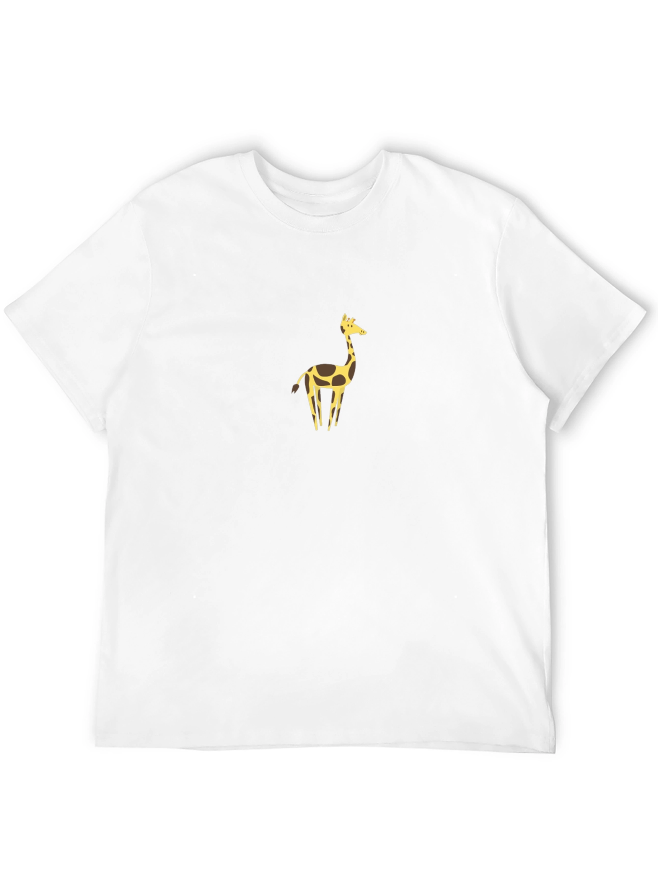 Giraffe Graphic Tee - Trendy Mens Black T-Shirt