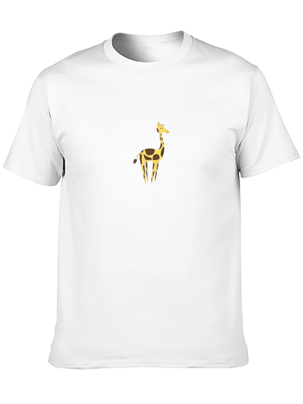 Giraffe Graphic Tee - Trendy Mens Black T-Shirt