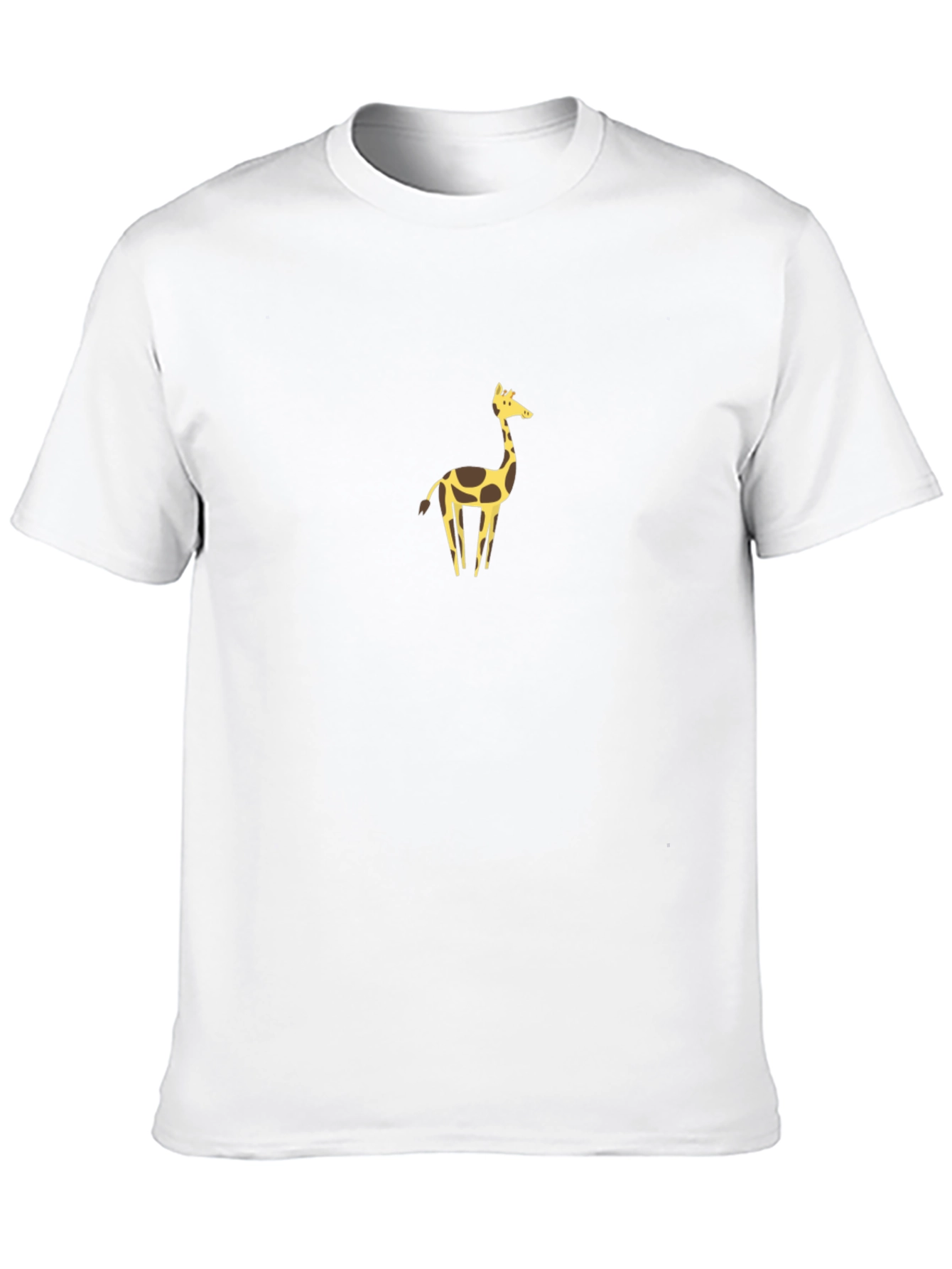 Giraffe Graphic Tee - Trendy Mens Black T-Shirt