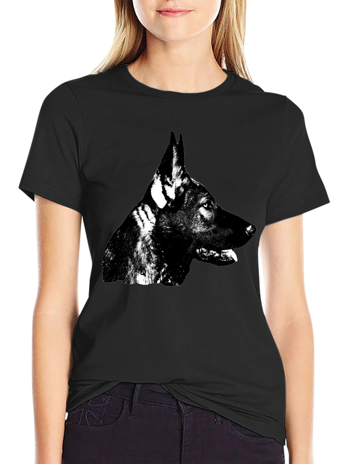 German Shepherd Dog T-Shirt - Black Graphic Tee
