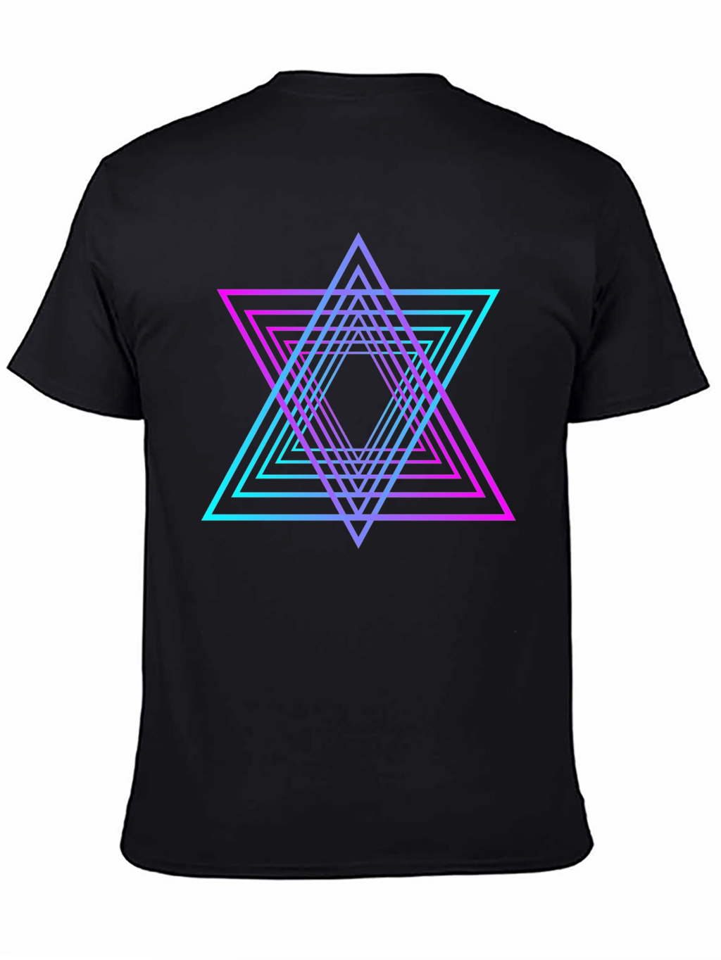 Neon Geometric Star T-Shirt
