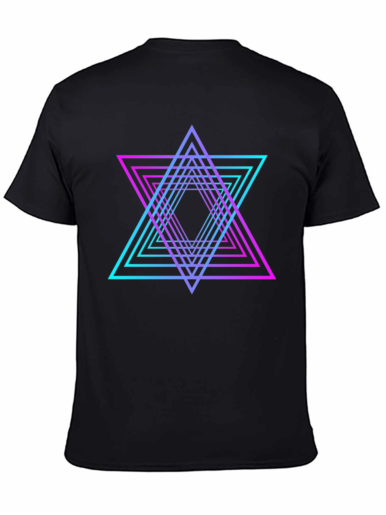Neon Geometric Star T-Shirt