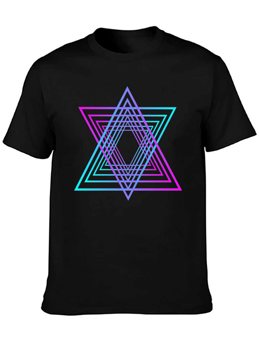 Neon Geometric Star T-Shirt