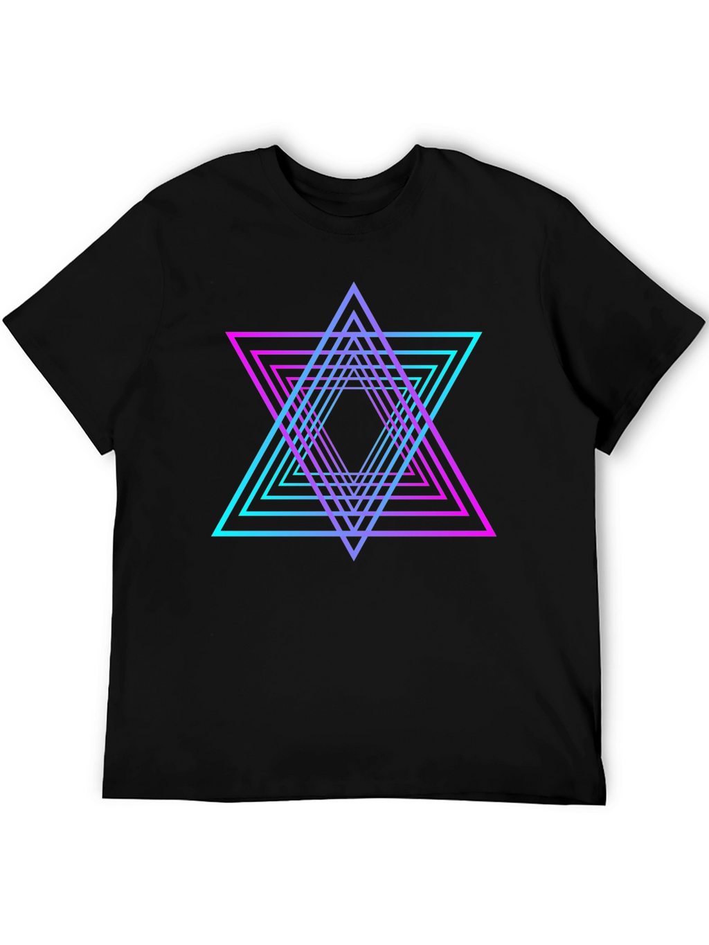 Neon Geometric Star T-Shirt