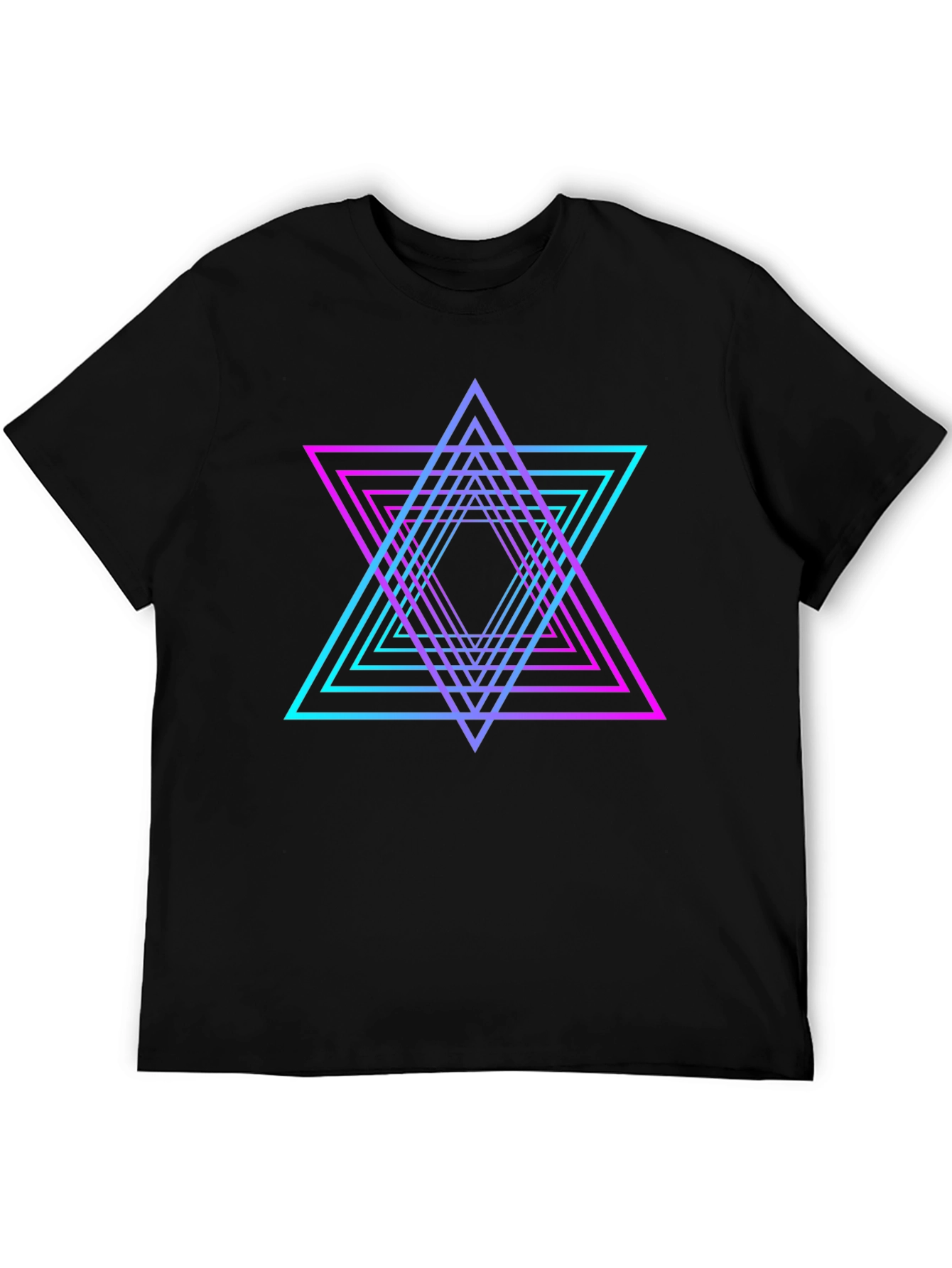 Neon Geometric Star T-Shirt