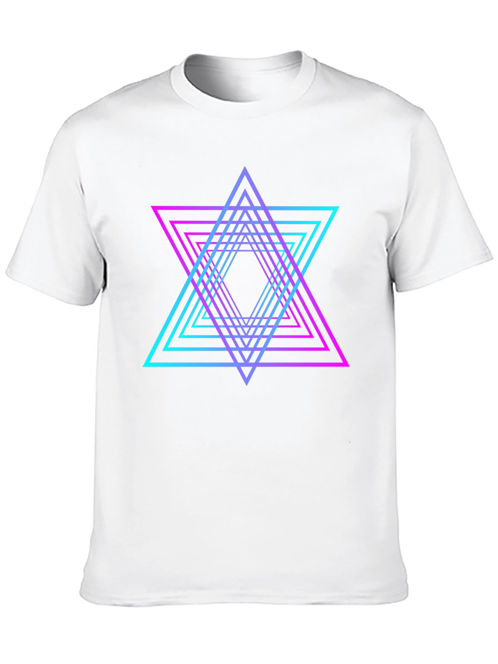 Neon Geometric Star T-Shirt