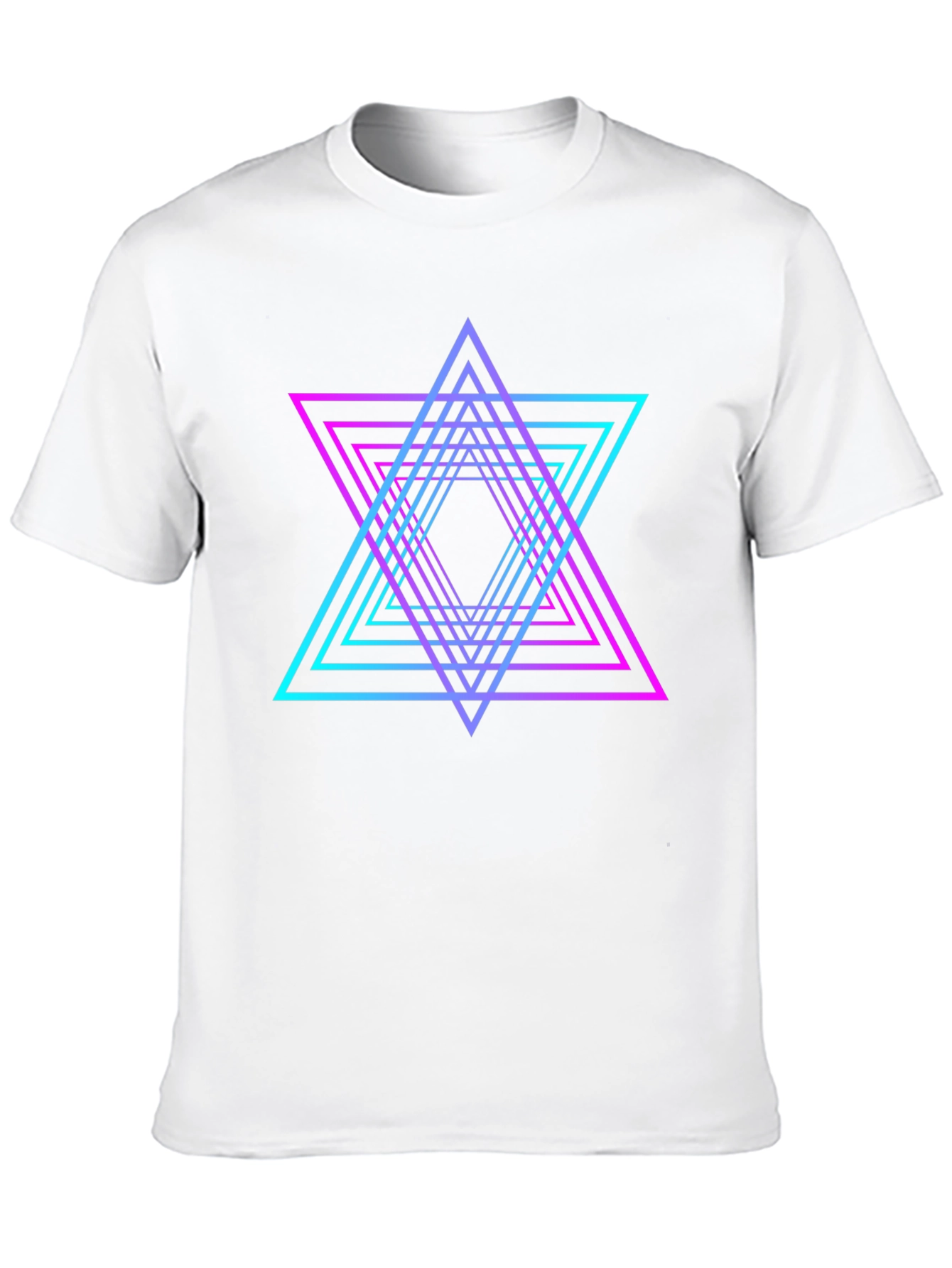 Neon Geometric Star T-Shirt