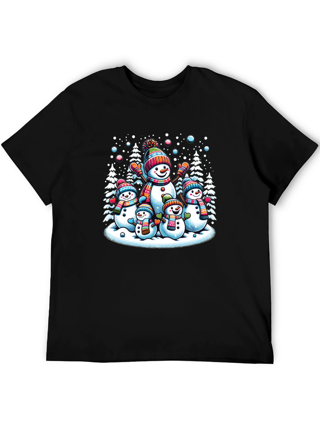Festive Snowman Family Graphic Tee