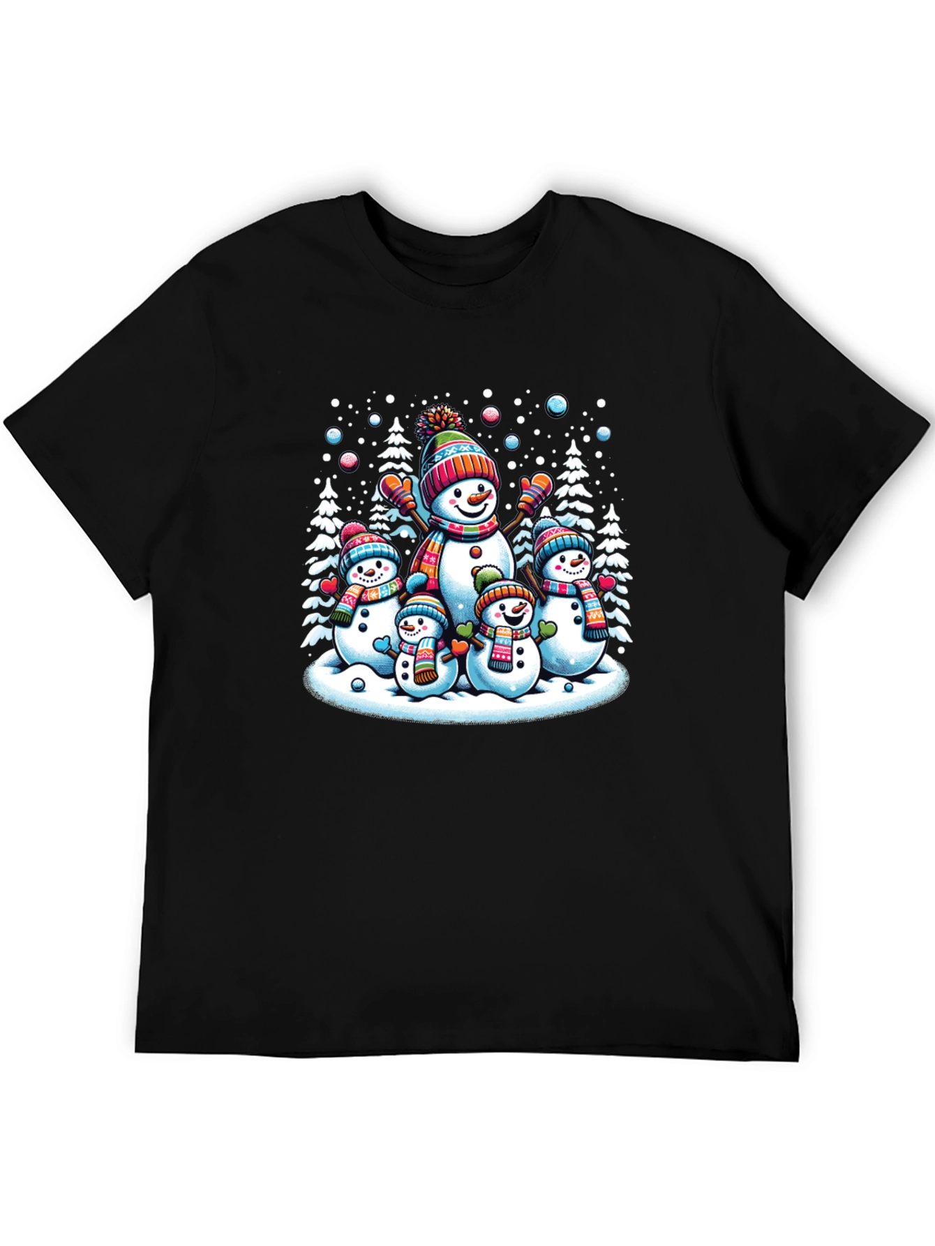 Festive Snowman Family Graphic Tee