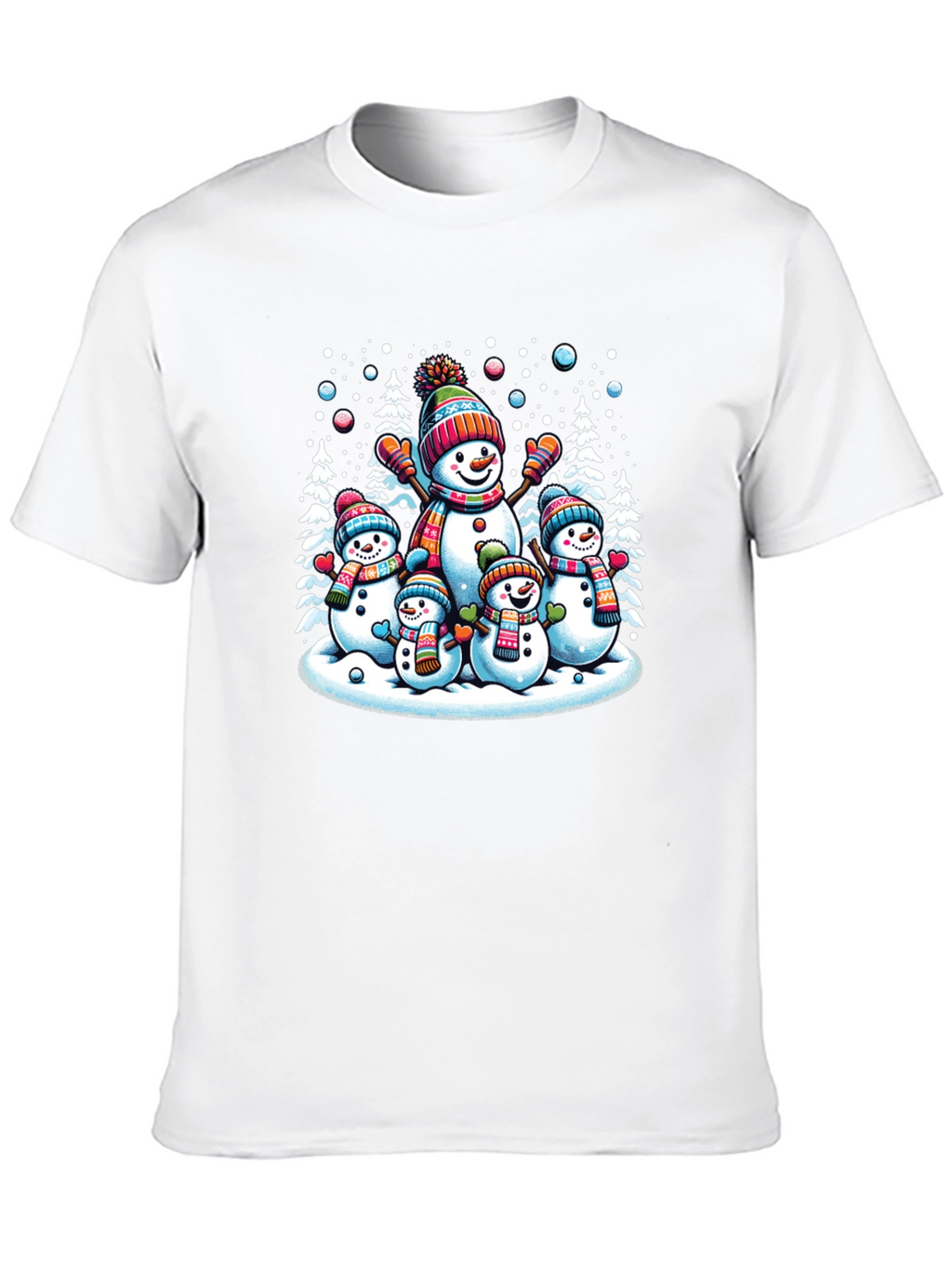 Festive Snowman Family Graphic Tee