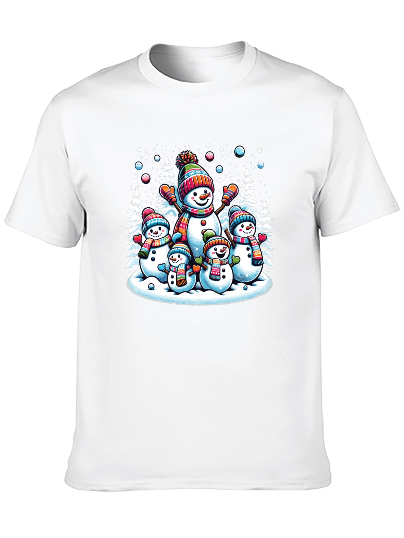 Festive Snowman Family Graphic Tee