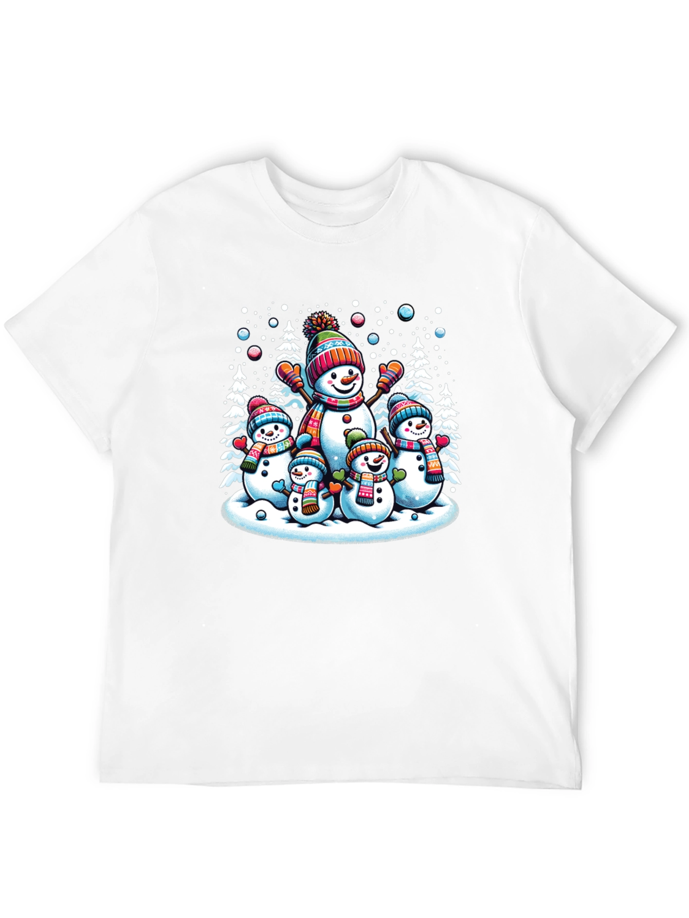 Festive Snowman Family Graphic Tee