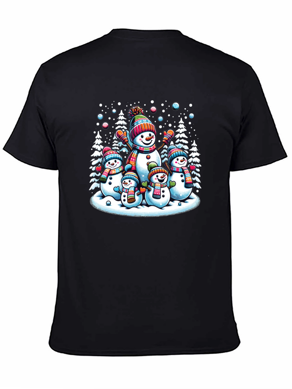 Festive Snowman Family Graphic Tee
