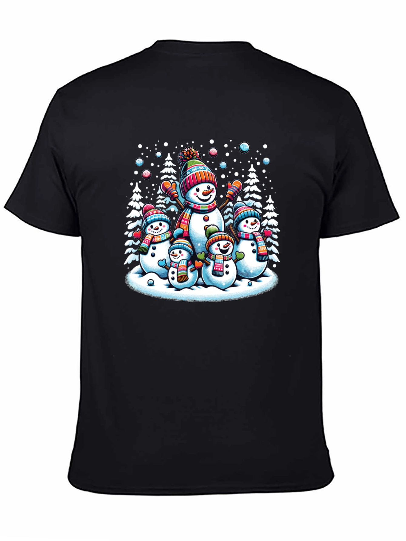 Festive Snowman Family Graphic Tee