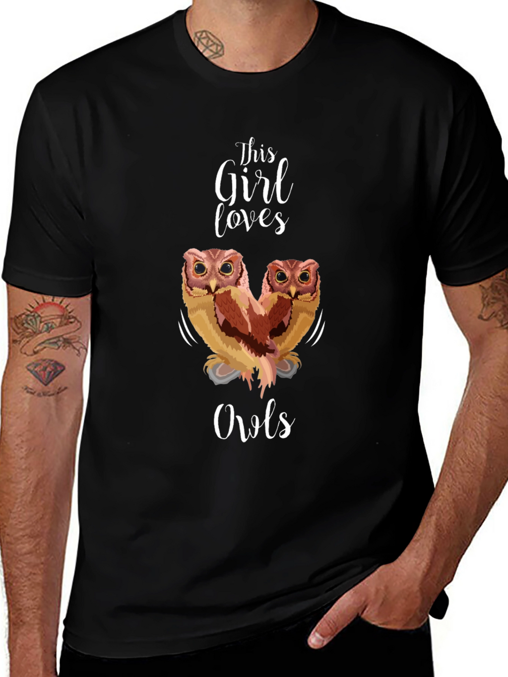 This Girl Loves Owls Graphic Tee