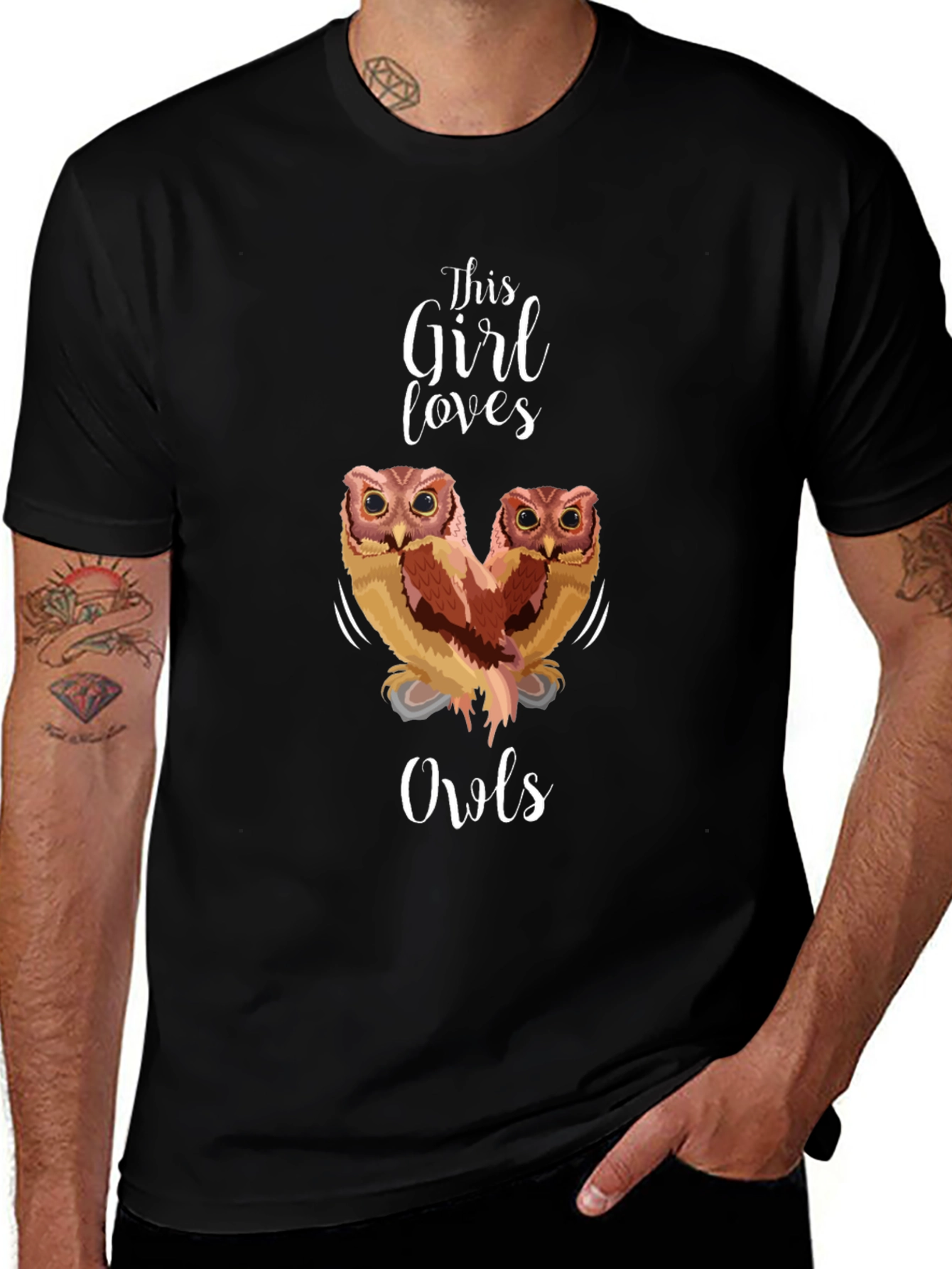 This Girl Loves Owls Graphic Tee