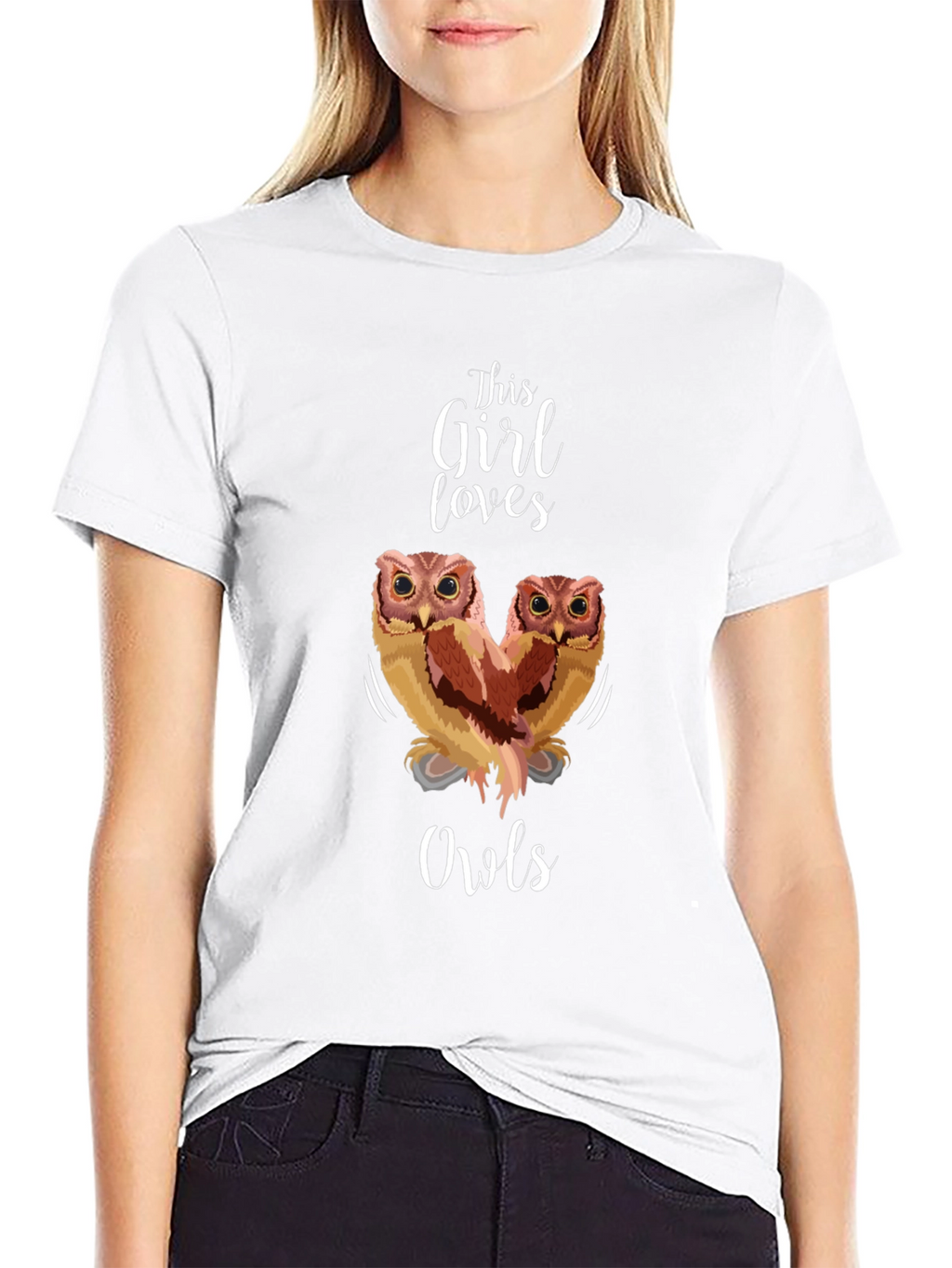 This Girl Loves Owls Graphic Tee