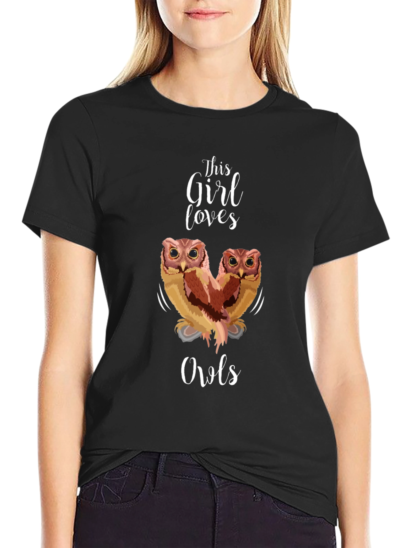 This Girl Loves Owls Graphic Tee