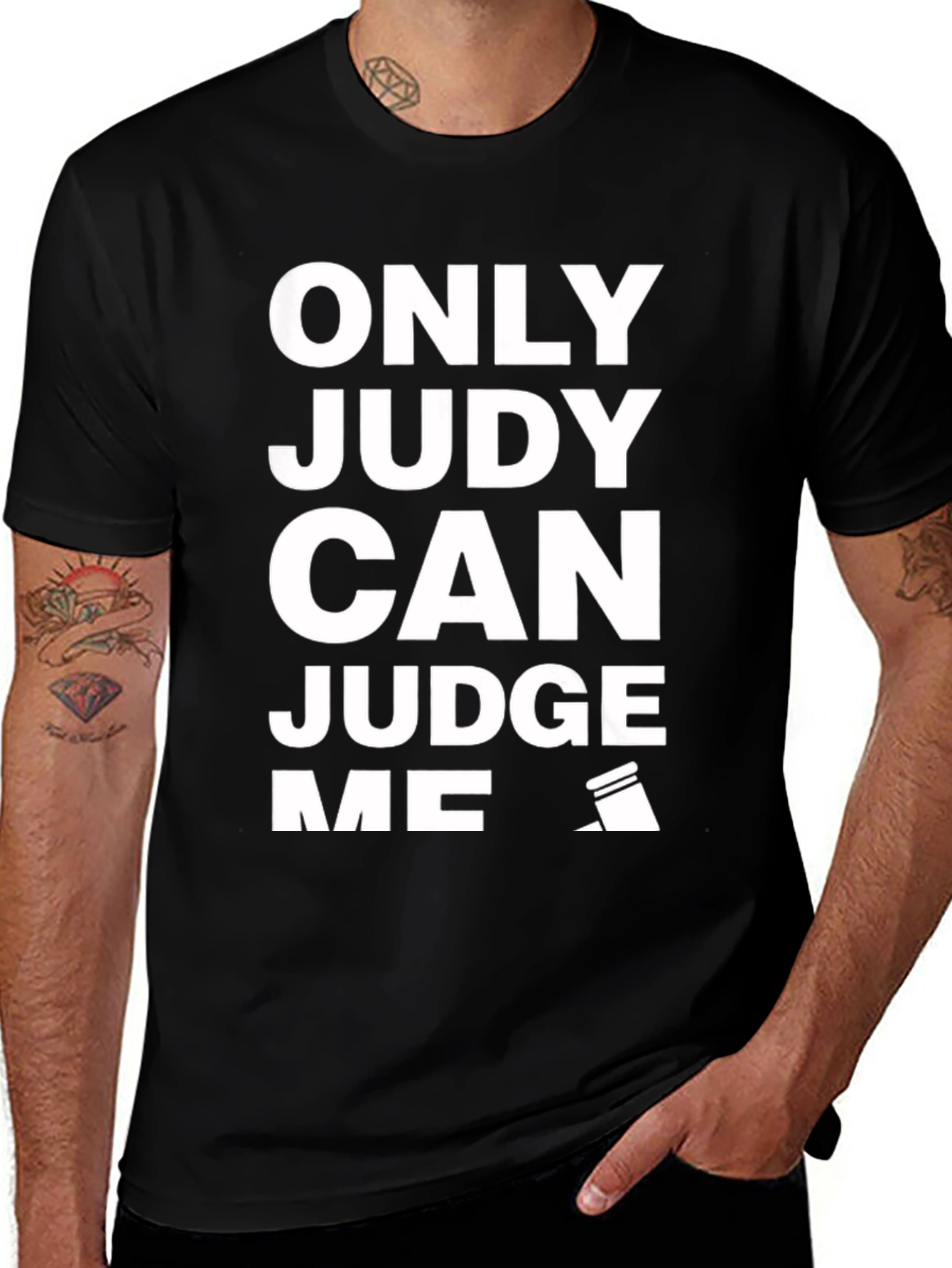 Only Judy Can Judge Me Black Graphic Tee
