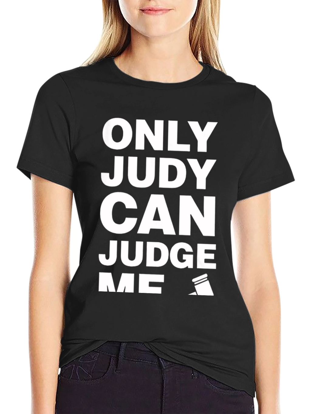 Only Judy Can Judge Me Black Graphic Tee