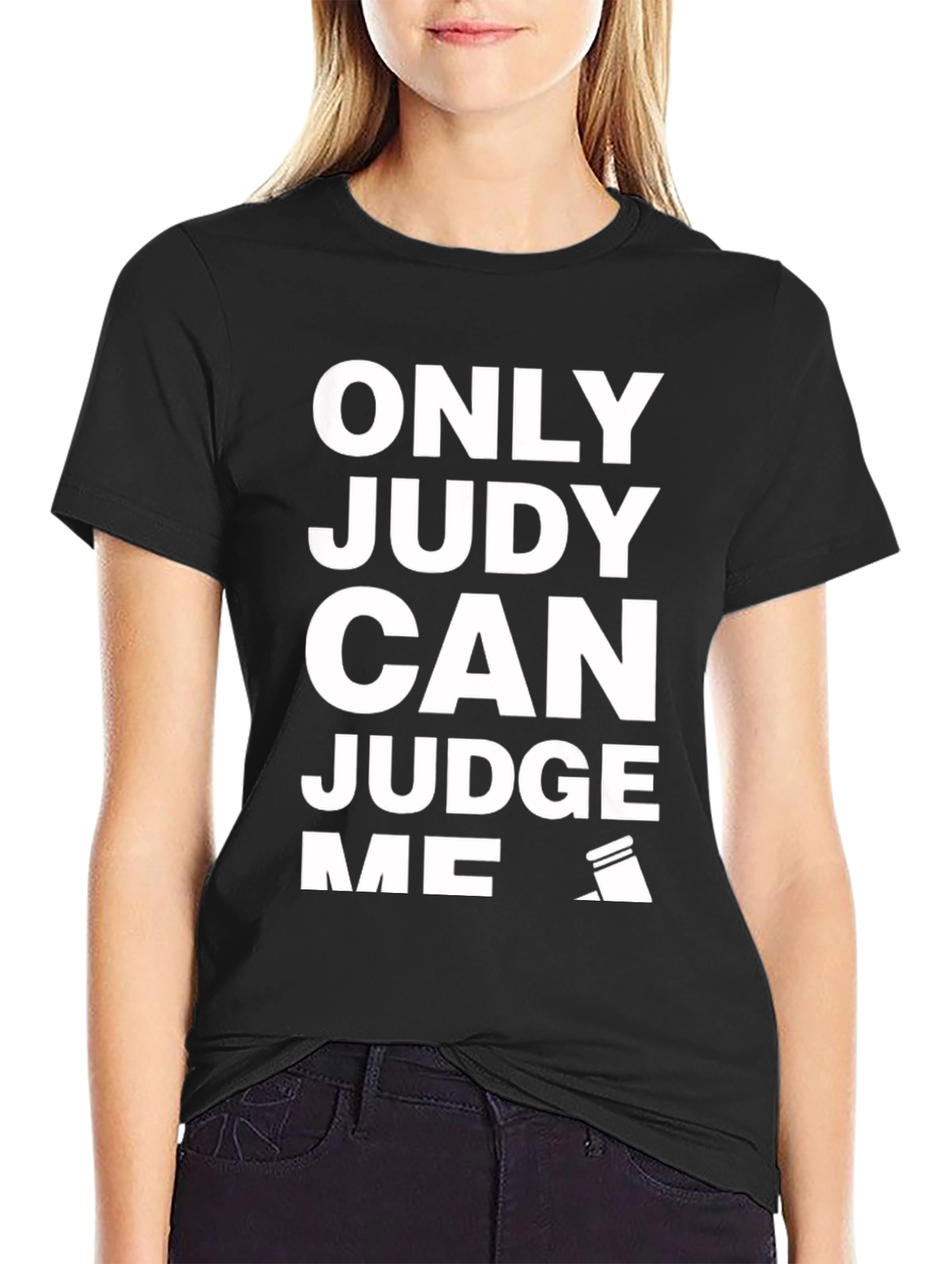 Only Judy Can Judge Me Black Graphic Tee