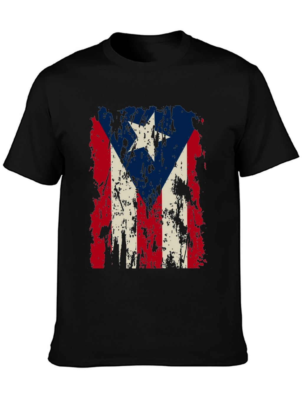 Puerto Rico Flag Distressed T-Shirt