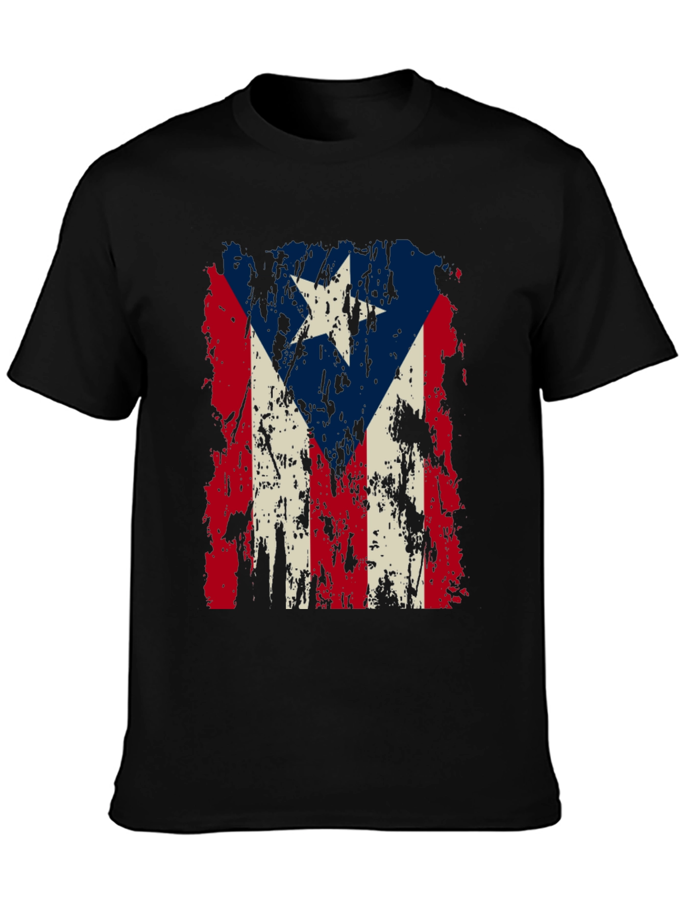 Puerto Rico Flag Distressed T-Shirt