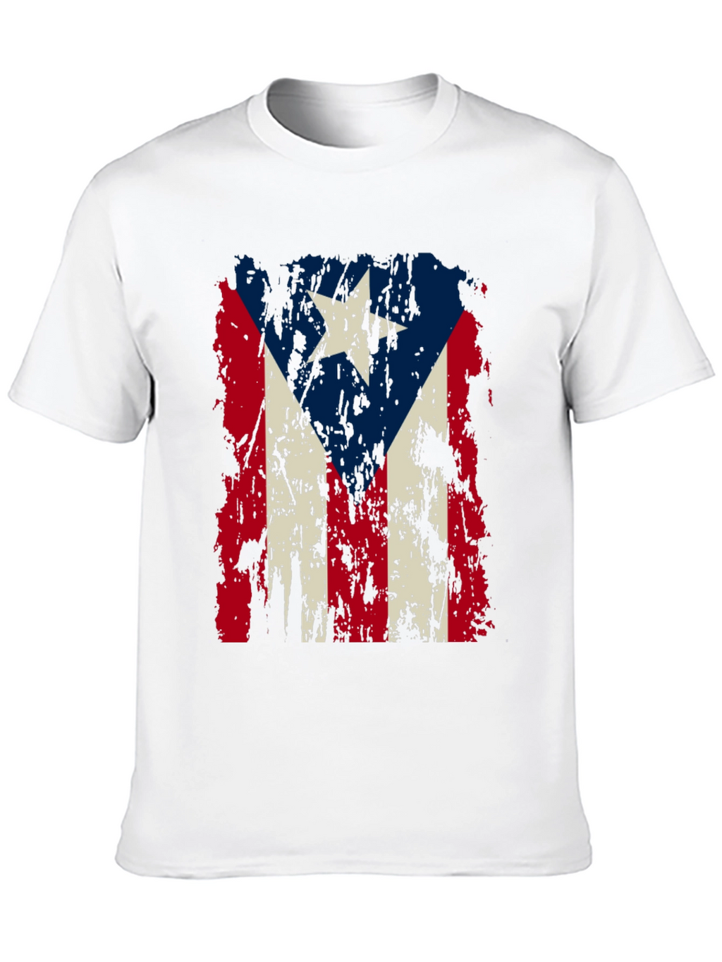 Puerto Rico Flag Distressed T-Shirt