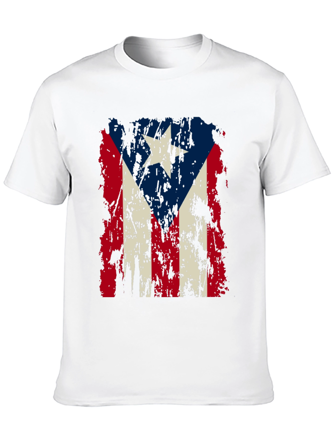Puerto Rico Flag Distressed T-Shirt