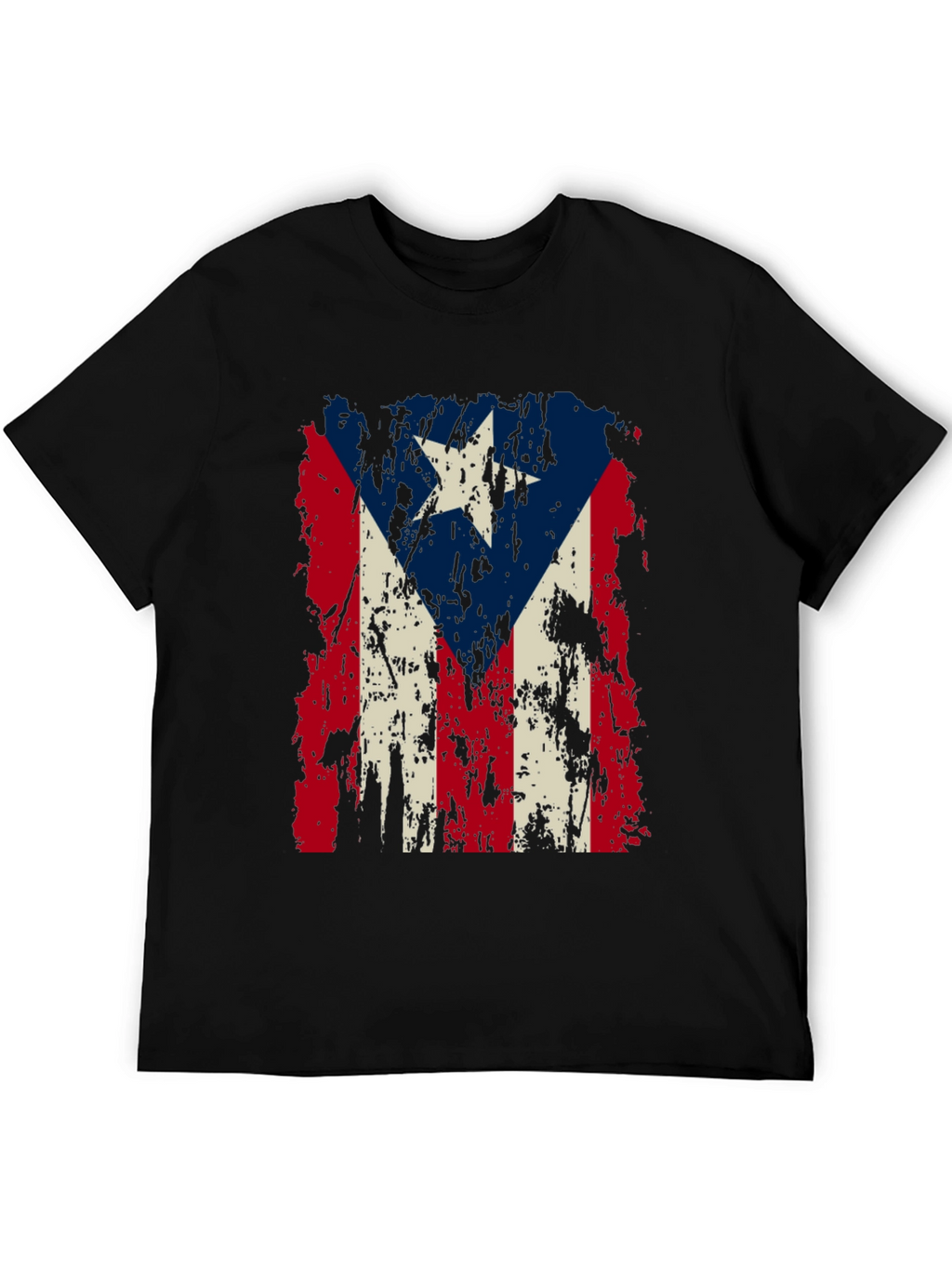 Puerto Rico Flag Distressed T-Shirt