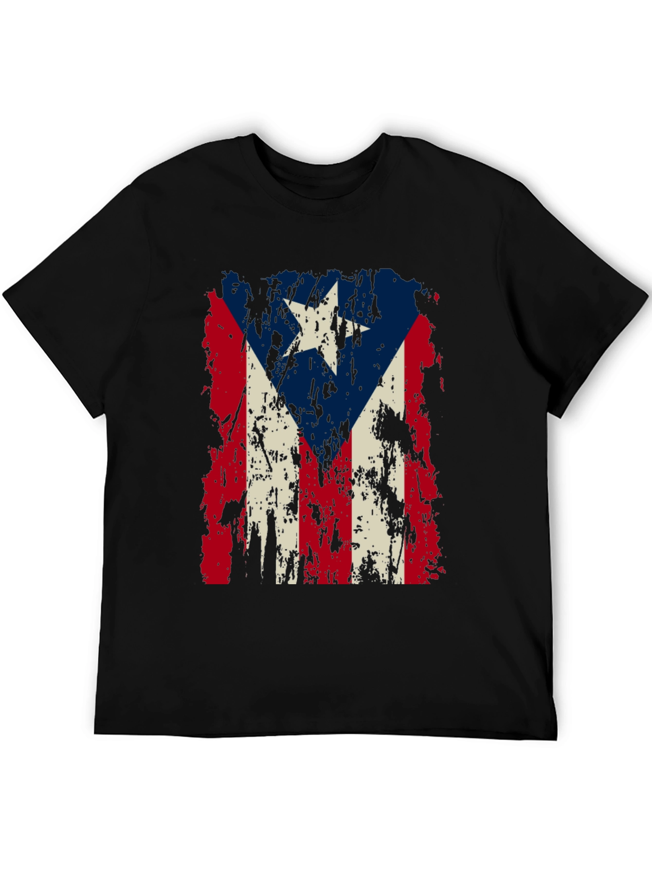Puerto Rico Flag Distressed T-Shirt