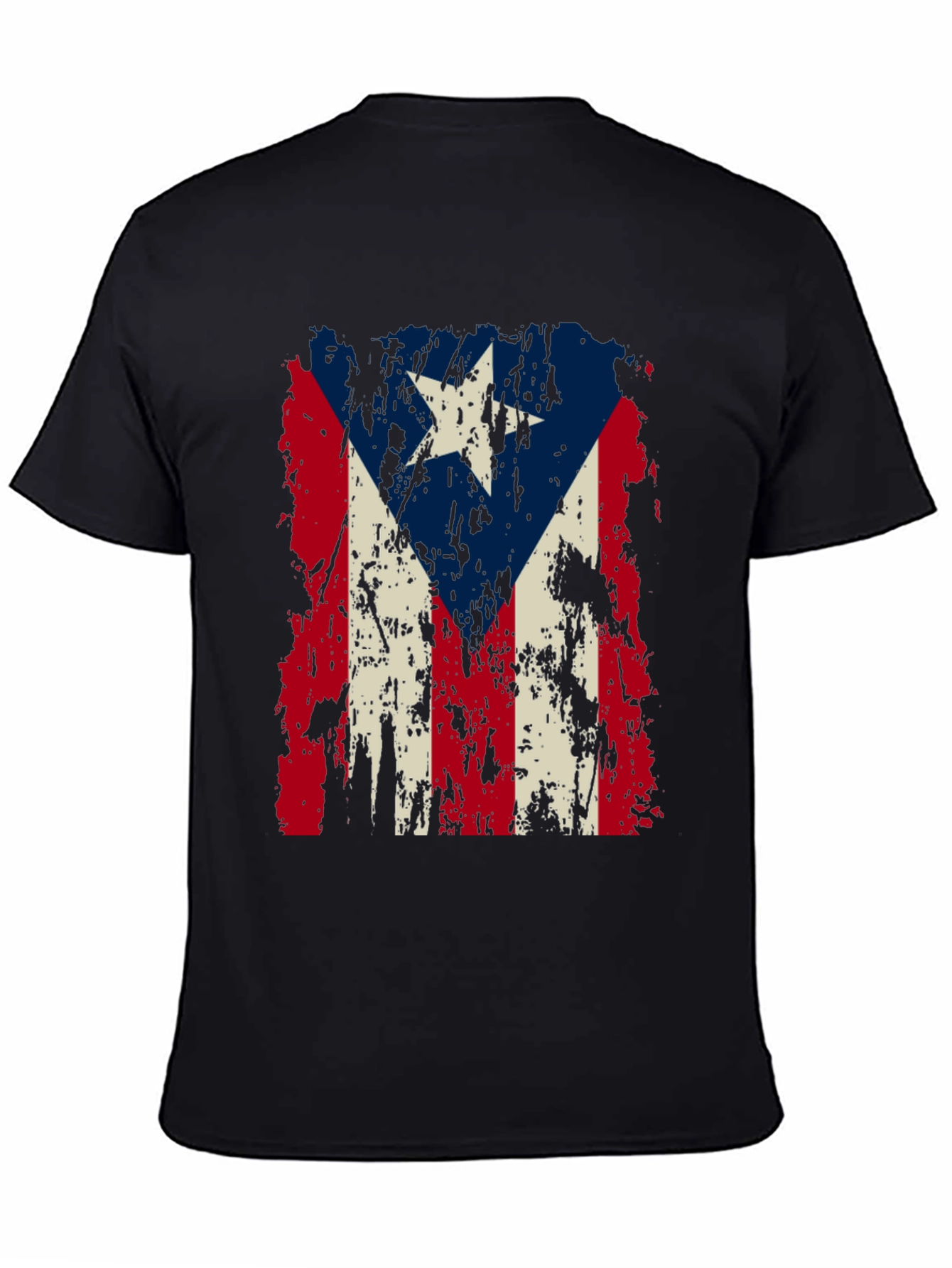 Puerto Rico Flag Distressed T-Shirt