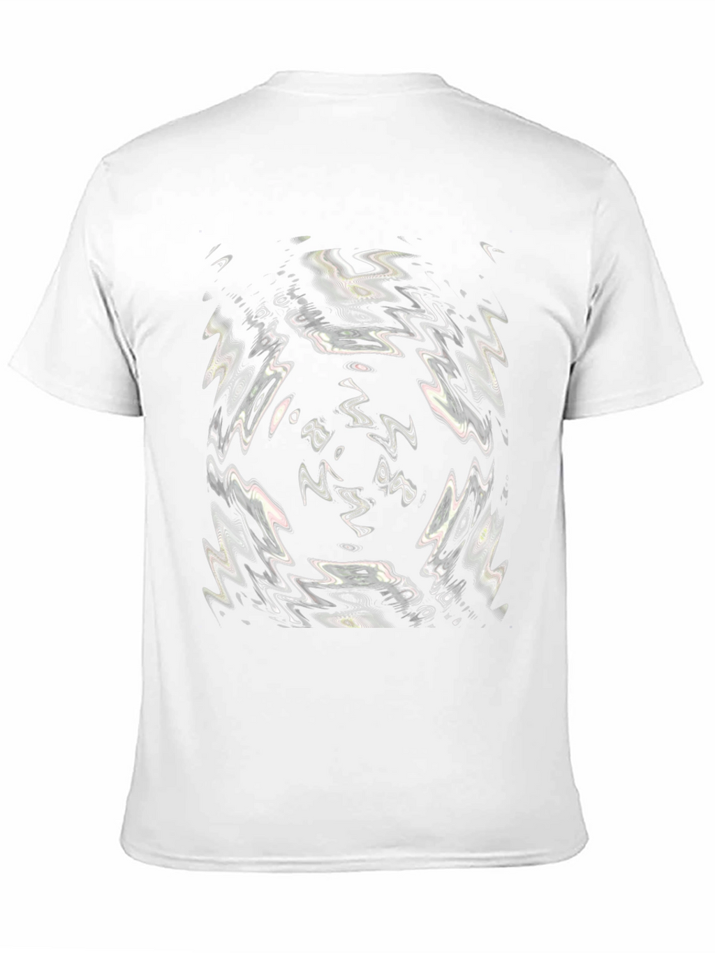 Abstract Swirl Graphic Black T-Shirt