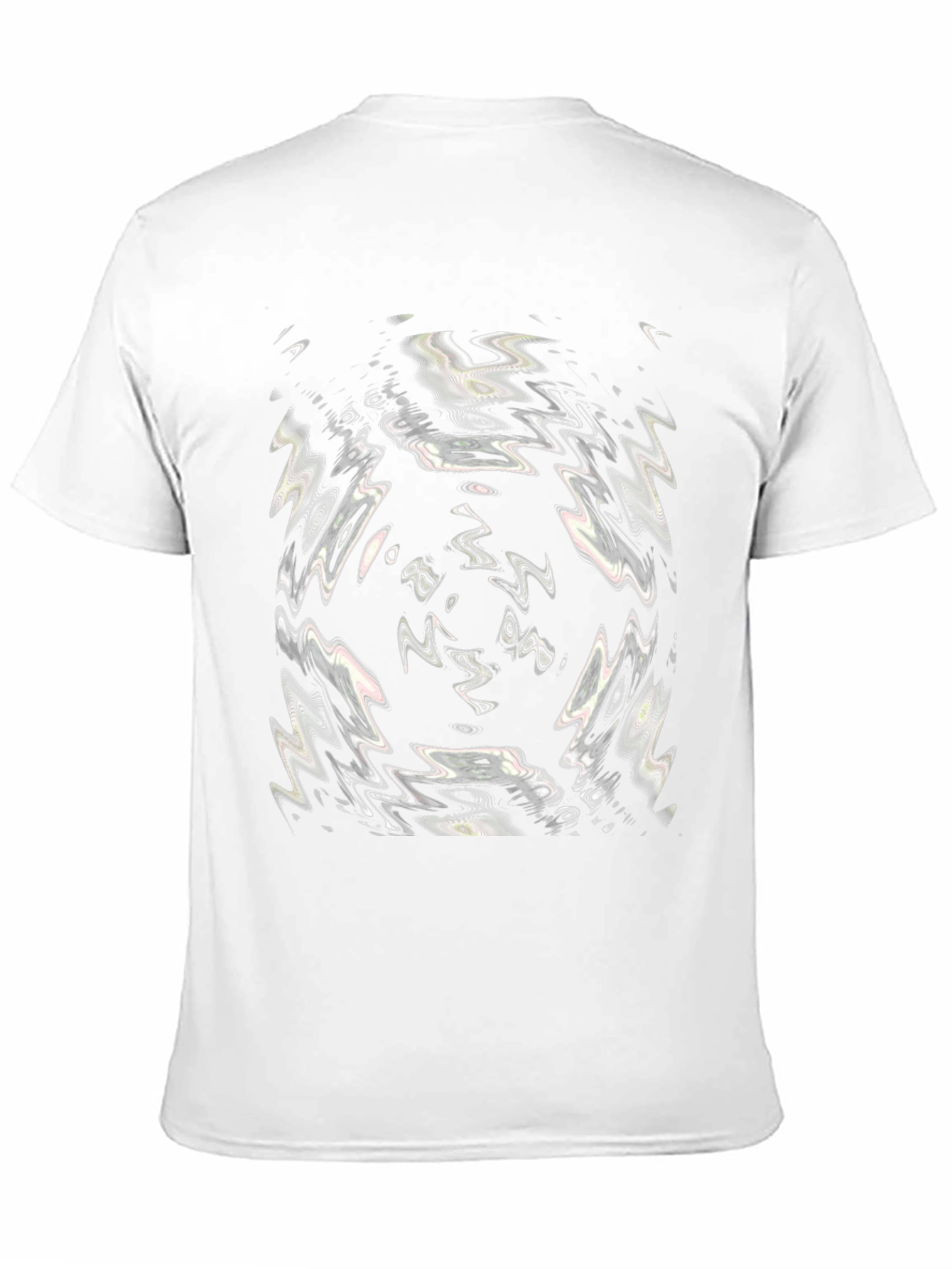 Abstract Swirl Graphic Black T-Shirt