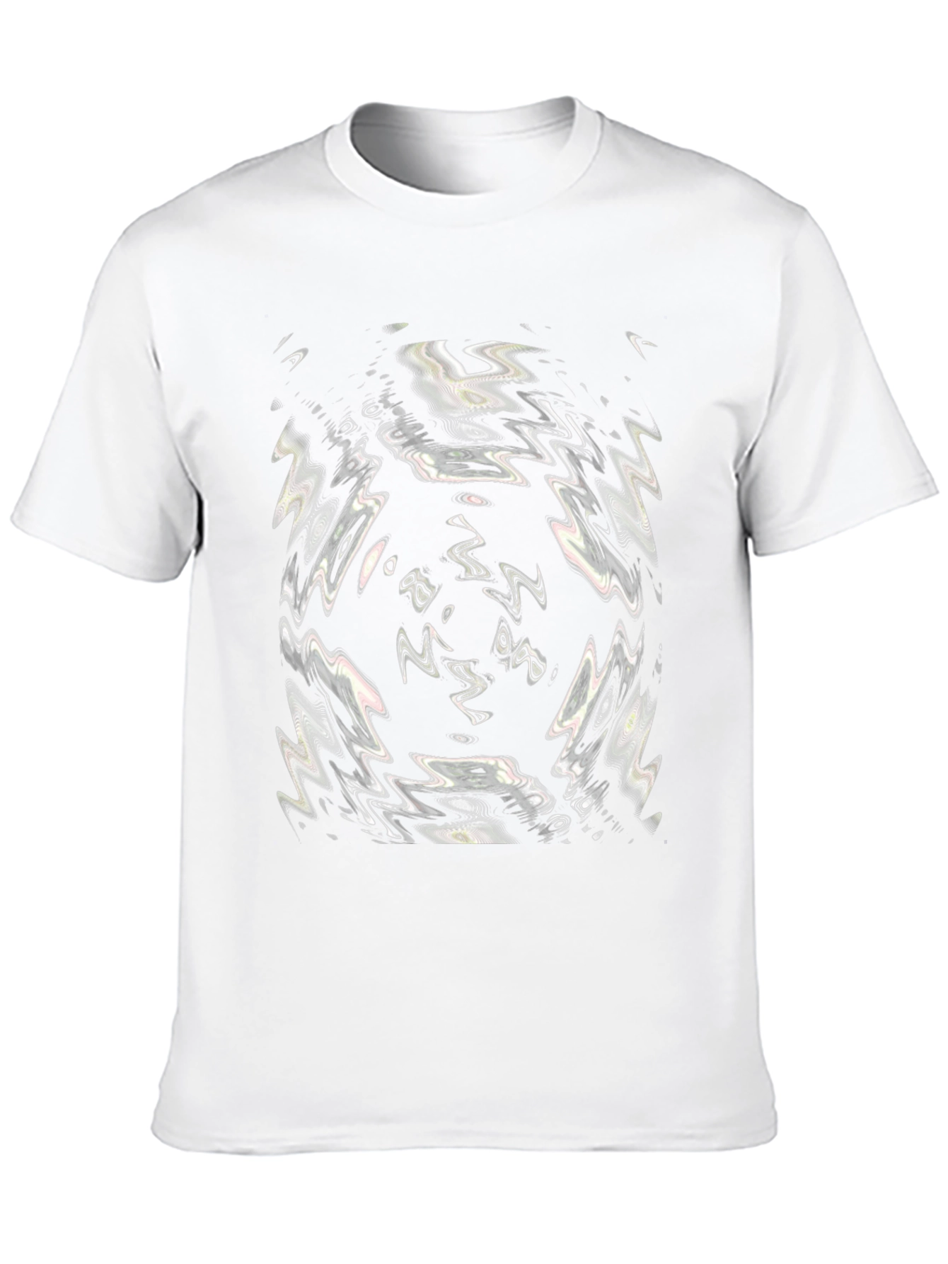 Abstract Swirl Graphic Black T-Shirt
