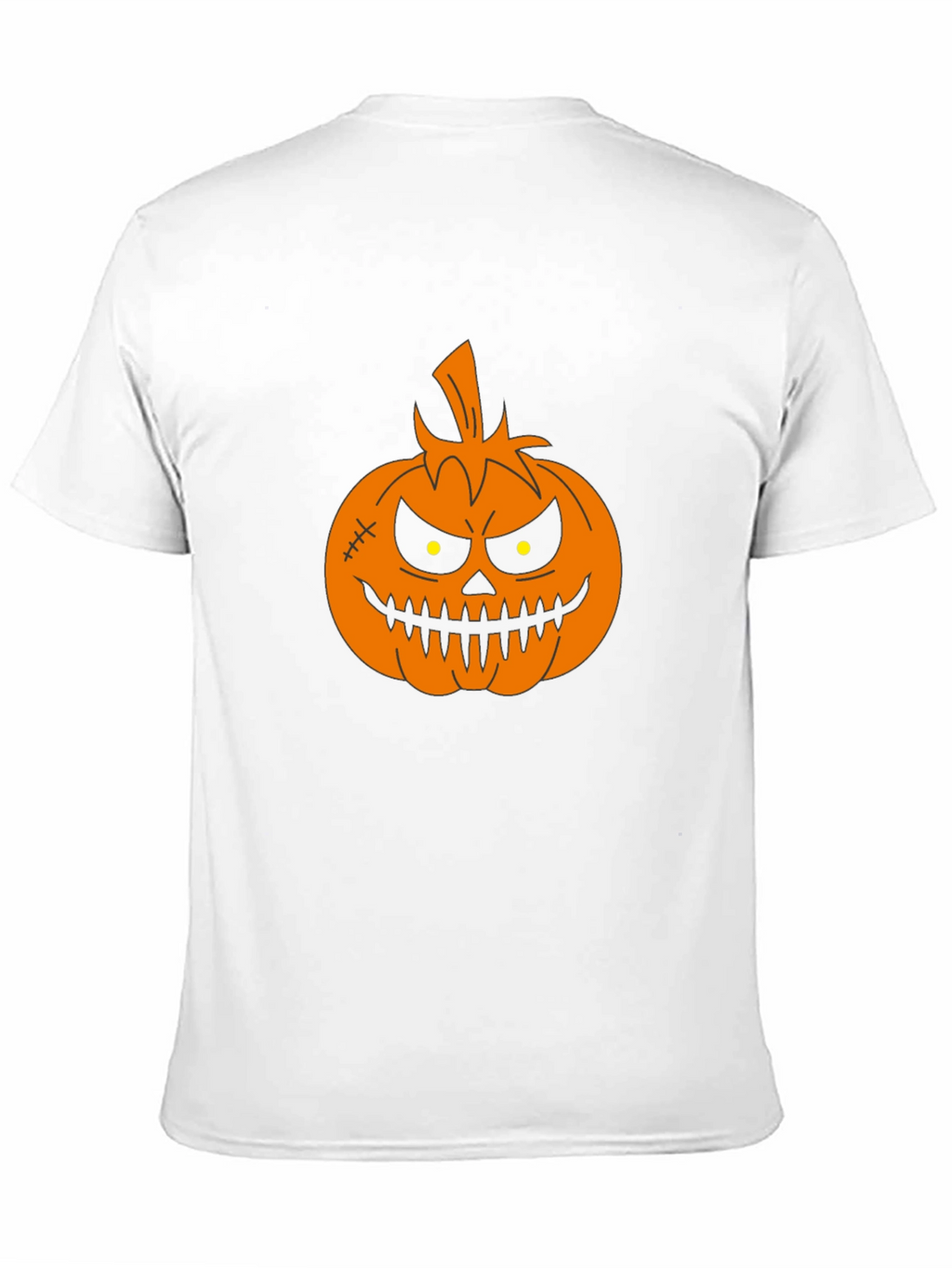 Halloween Pumpkin Graphic Tee - Black