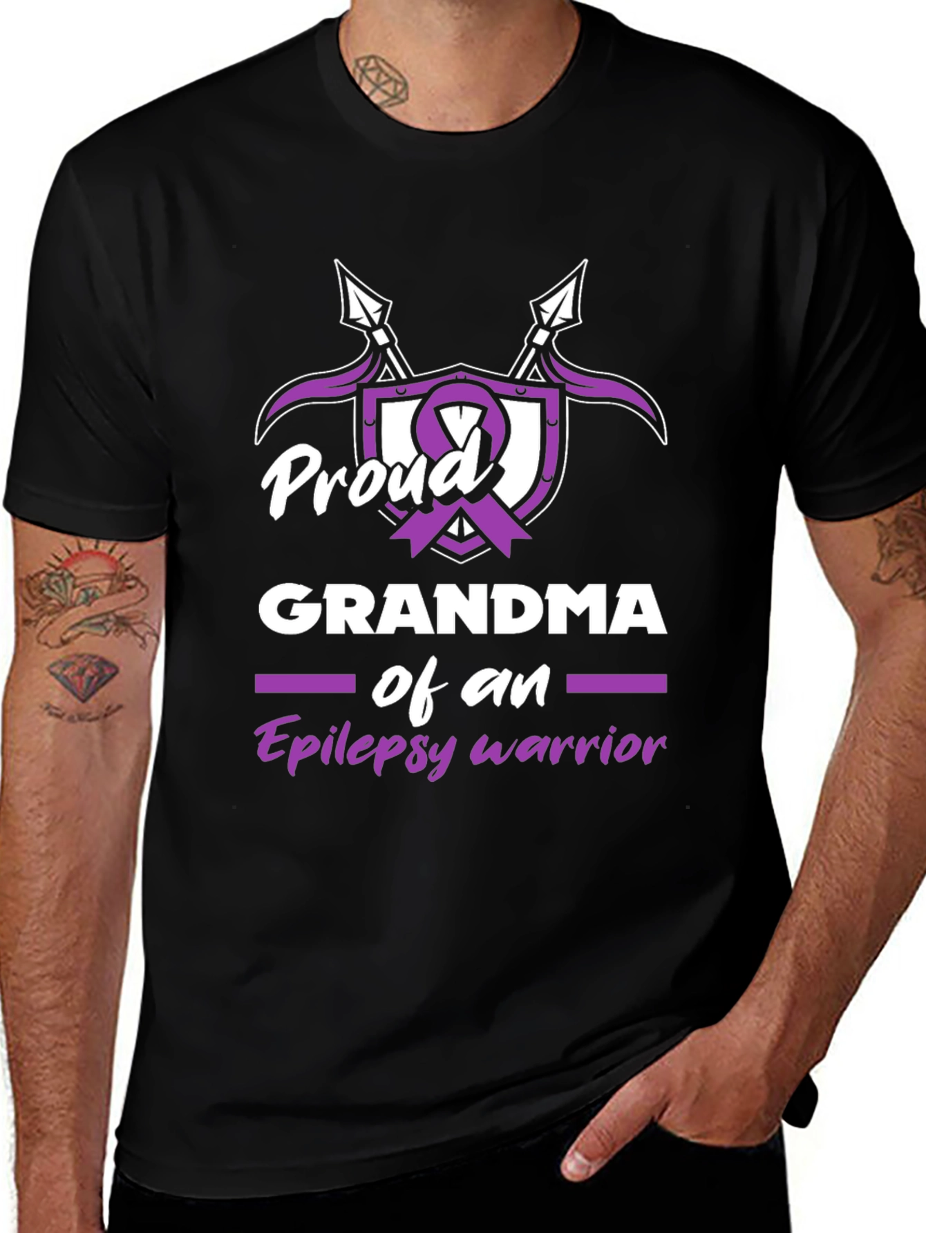 Proud Grandma Epilepsy Warrior T-Shirt