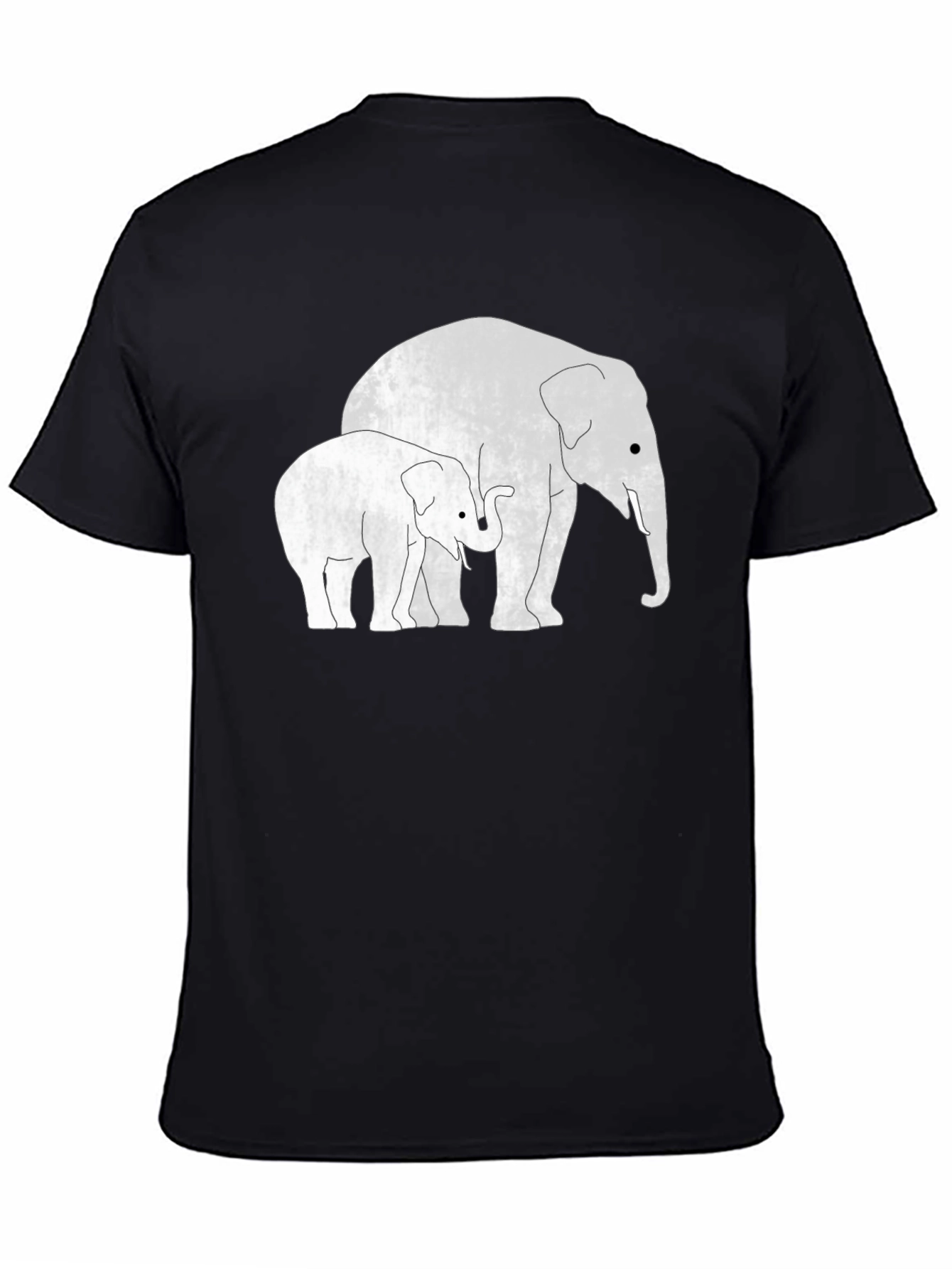 Elephant Family Black T-Shirt