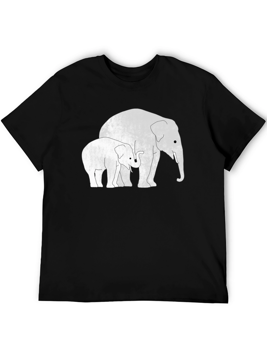 Elephant Family Black T-Shirt